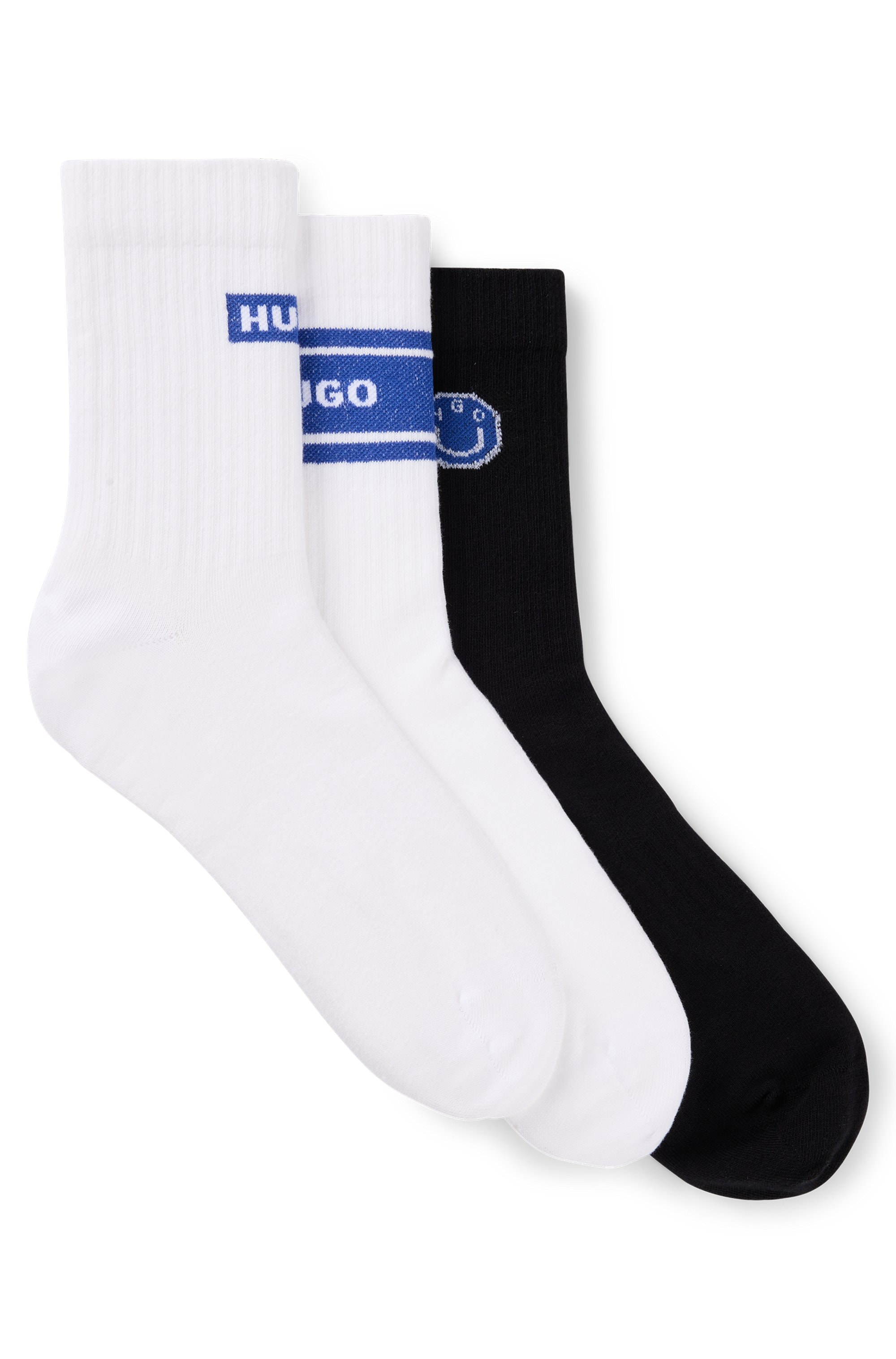 HUGO Underwear Socken "3P QS BLUE DESIGN" Packung, 3 Paar tlg. mit Branding günstig online kaufen