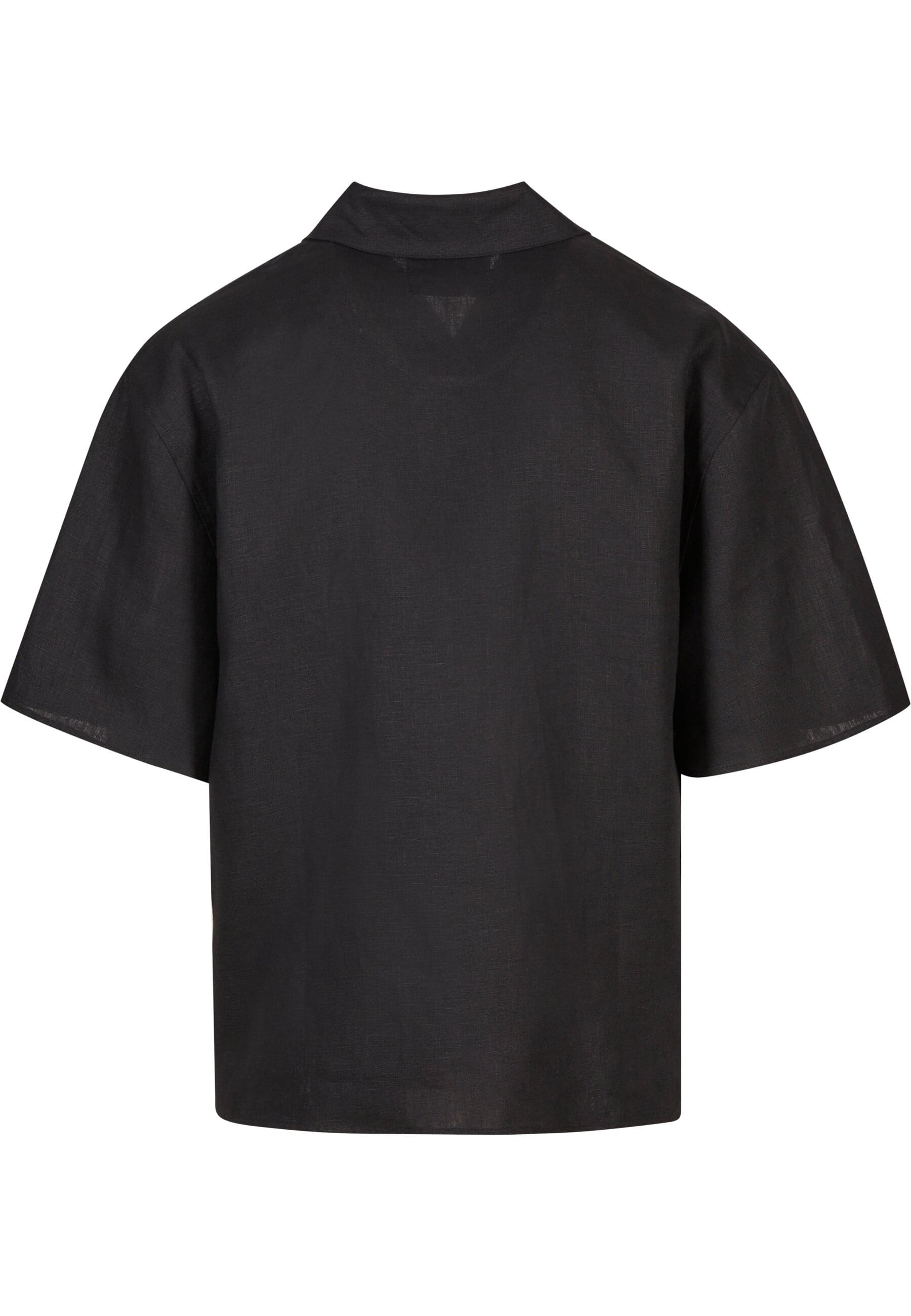 PEQUS Langarmhemd »PEQUS PEQUS Chest Logo Linen Shirt«, (1 tlg.)