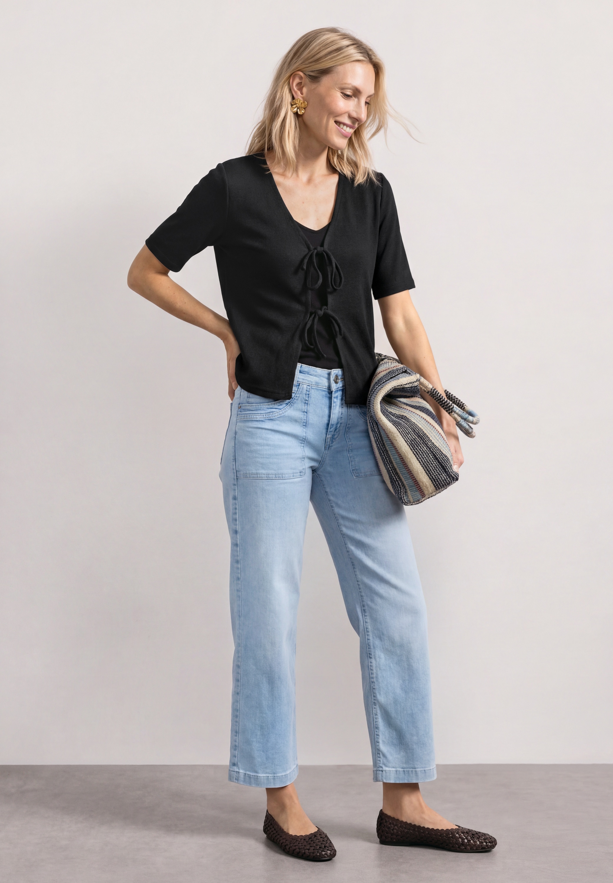 STREET ONE Cardigan aus softem Materialmix