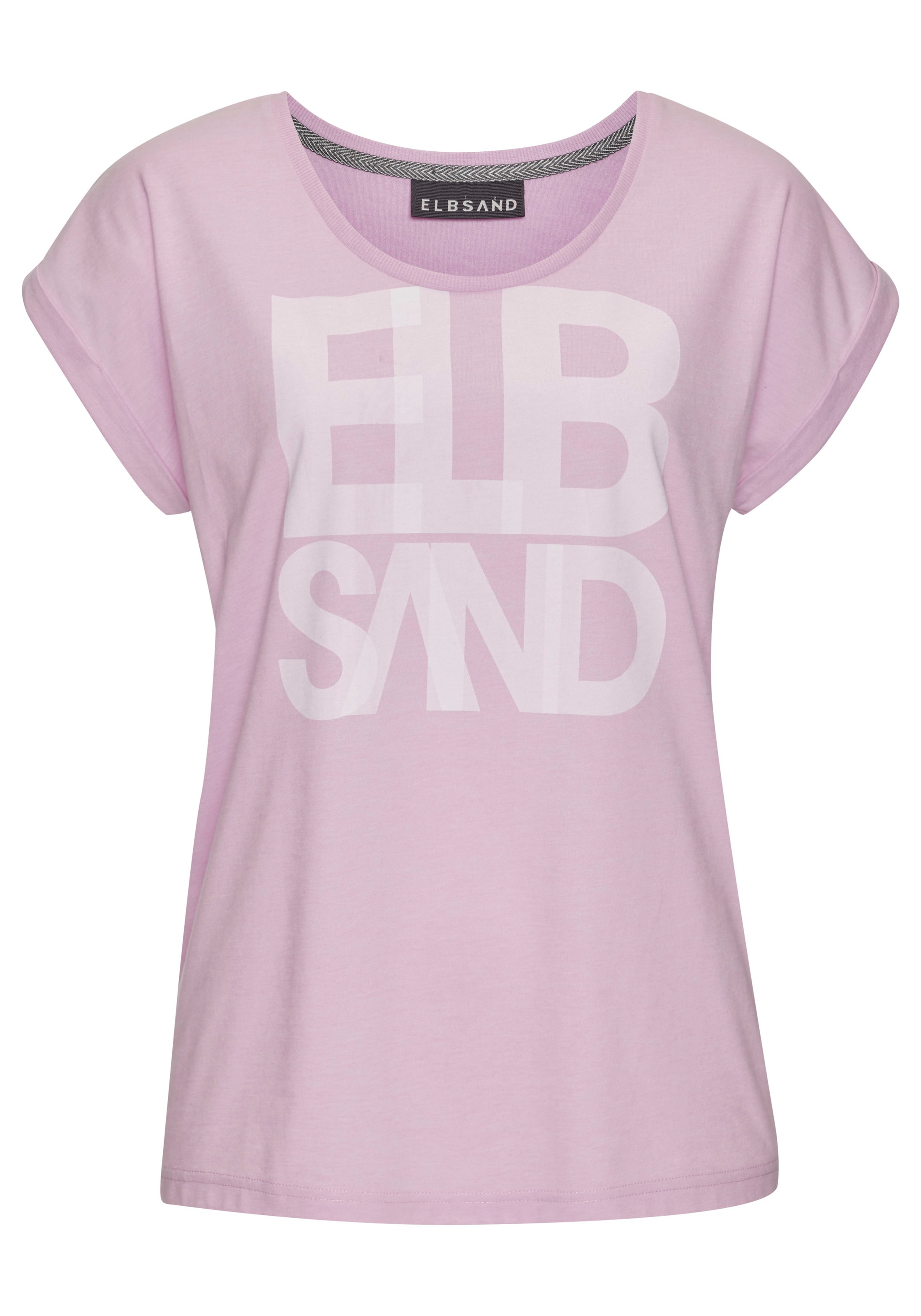 Elbsand T-Shirt "Eldis", mit Logodruck, Kurzarmshirt aus Baumwoll-Mix, spor günstig online kaufen