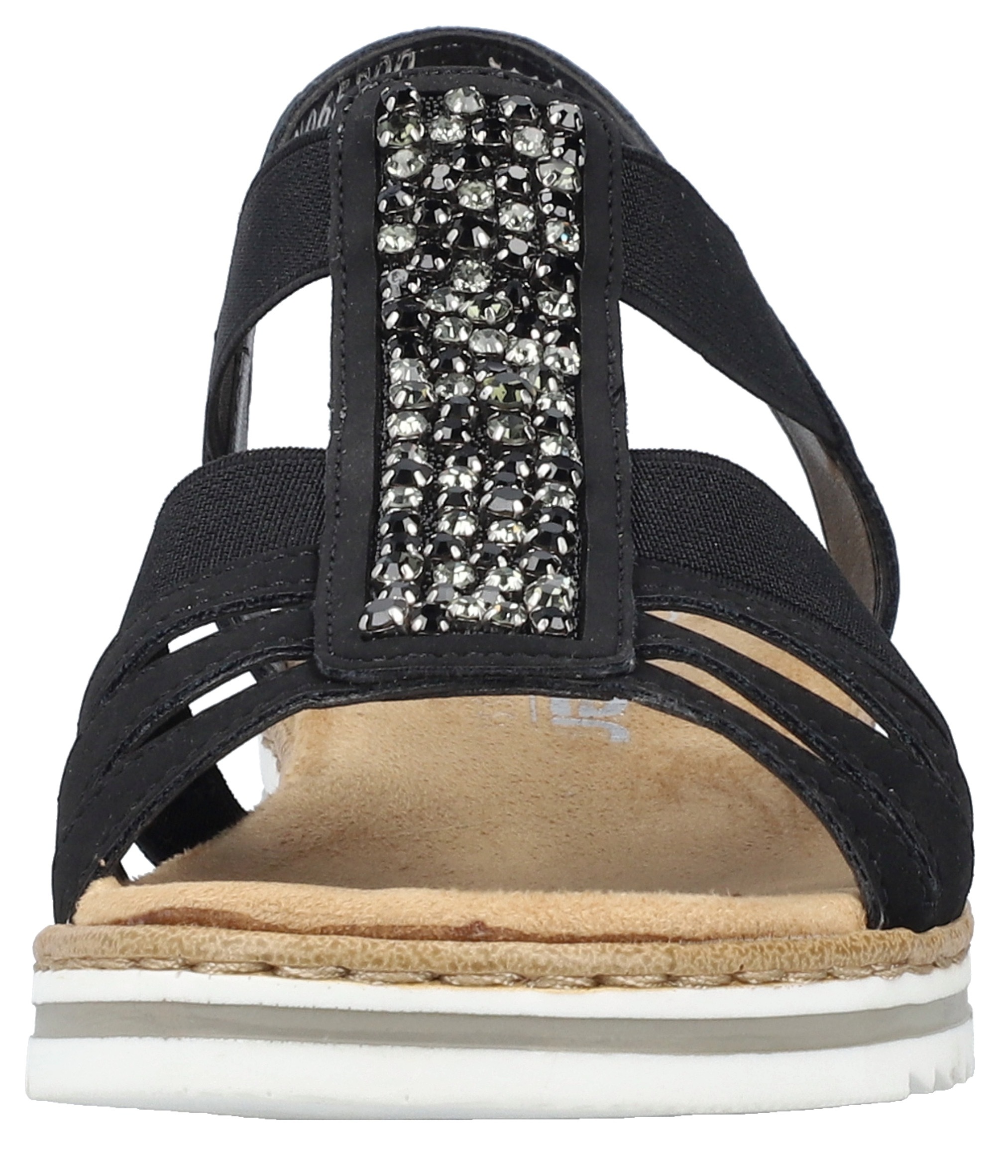 Rieker Women's Wedge Sandal Black 42 3