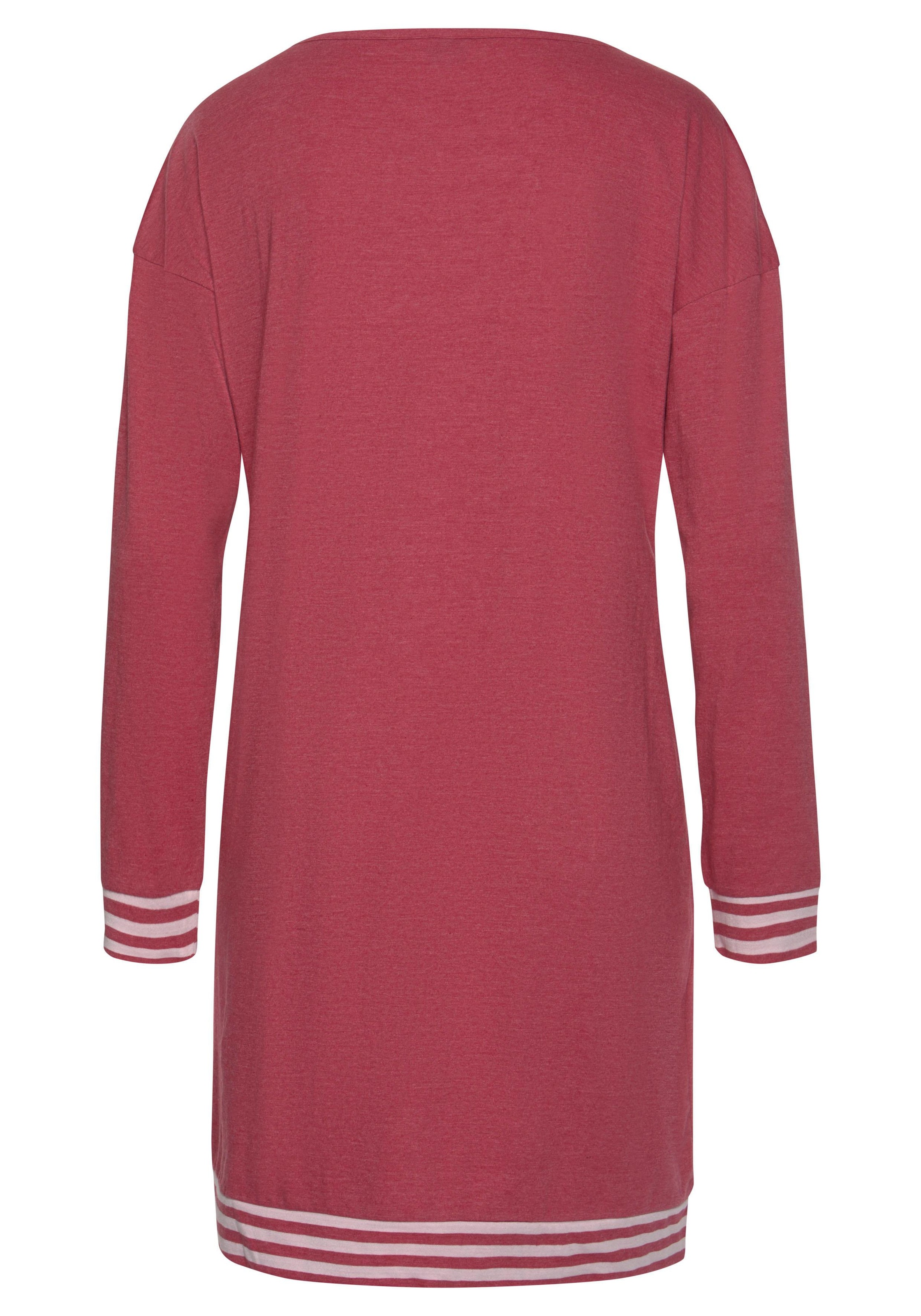 Thumbnail - Arizona Nachthemd 1-teilig, mit gestreiften Bündchen