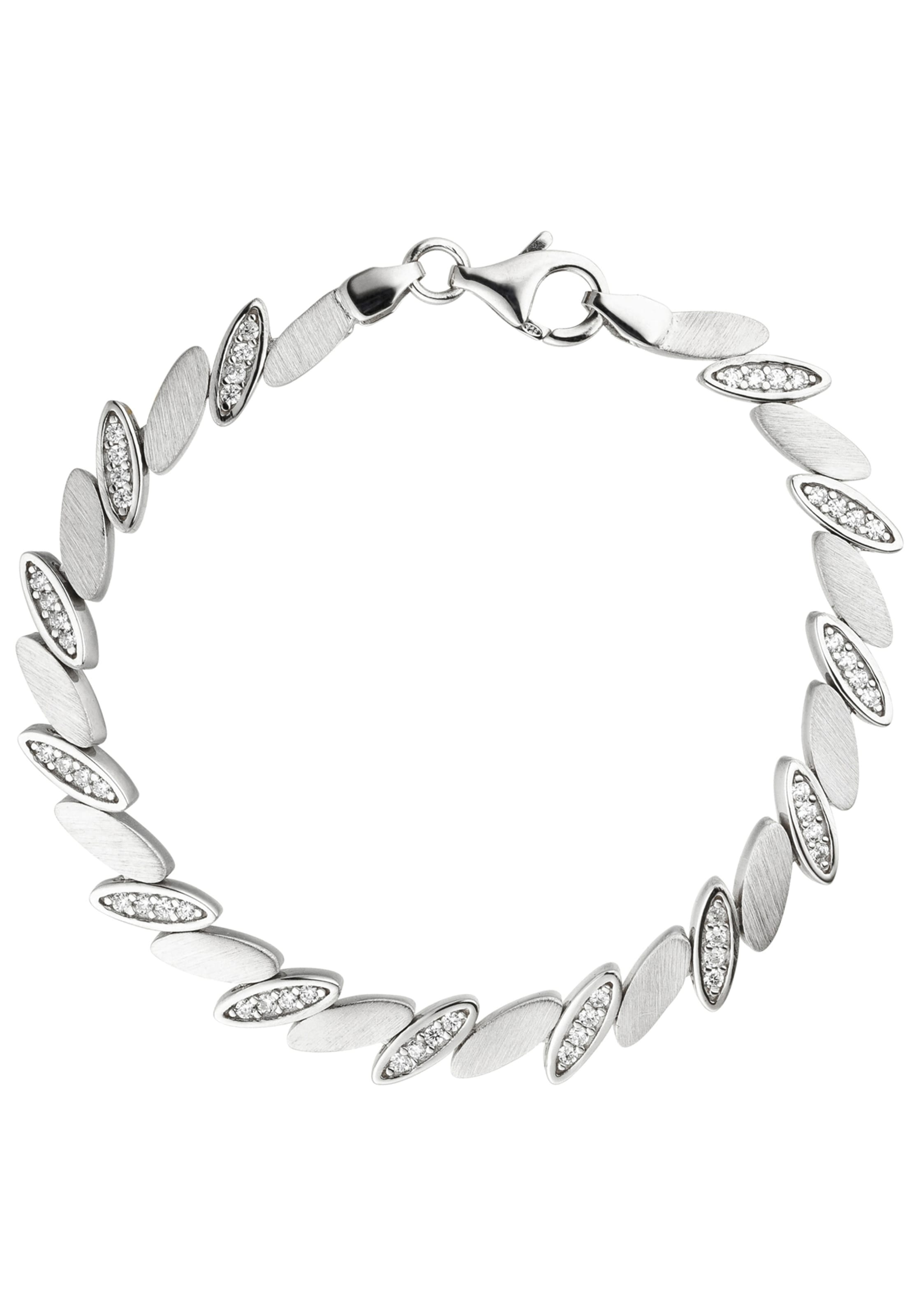 JOBO Armband, 925 Silber matt mit 52 Zirkonia 19 cm online bestellen | BAUR