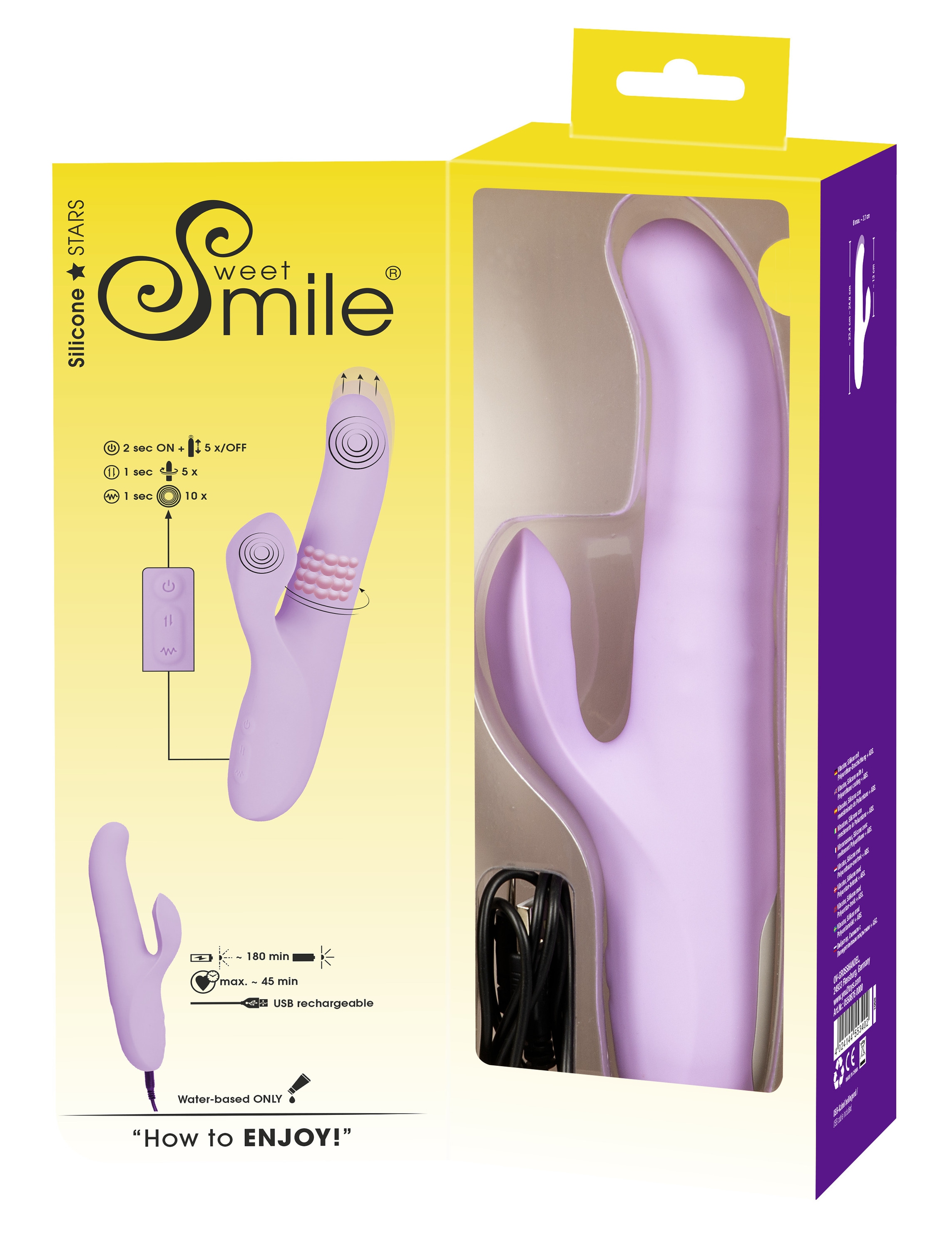 Sweet Smile Vibrator »Rabbitvibrator Thrusting Pearl Vibrator«