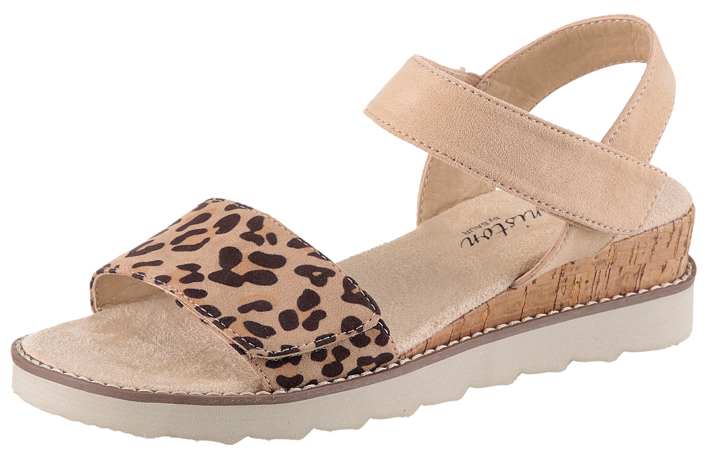 Thumbnail - Aniston SHOES Sandale Sommerschuh, Klettschuh, Keilabsatz - NEUE KOLLEKTION