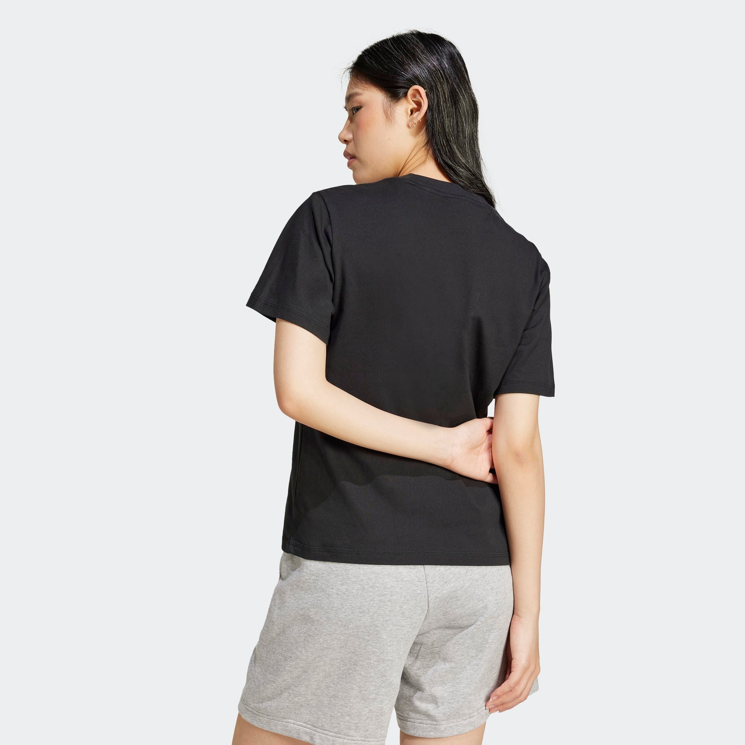 adidas Sportswear Essentials T-Shirt Black/White Size L 3