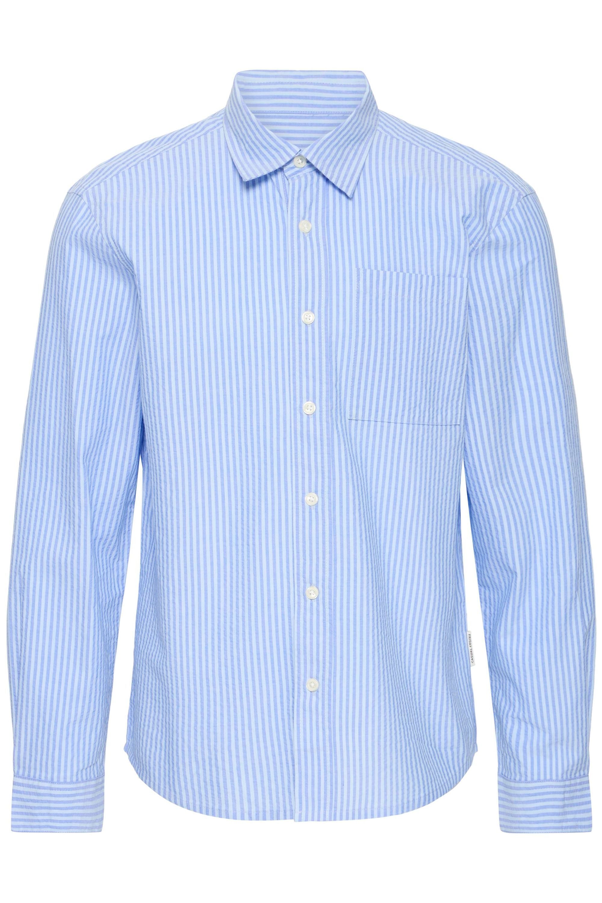 Casual Friday Langarmhemd "Langarmhemd CFJaevon Seersucker"