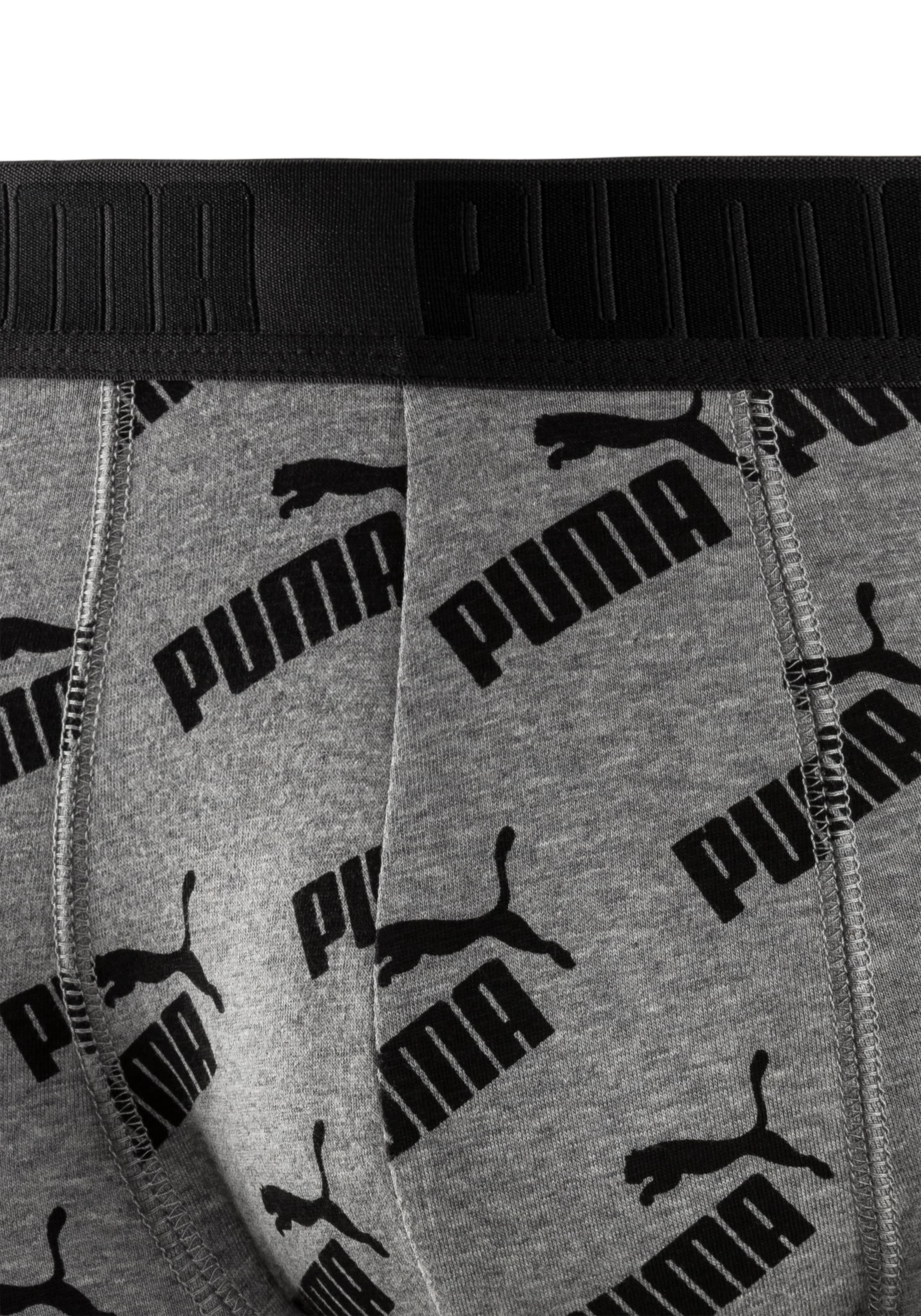 PUMA Boxer, (Packung, 2 St.), Allover Puma Druck