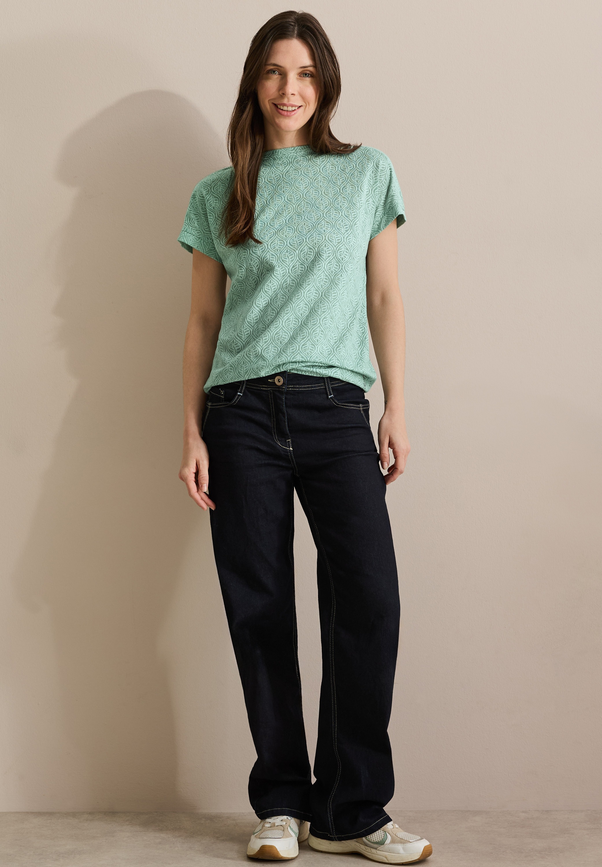 Thumbnail - Cecil Print-Shirt mit U-Boot-Ausschnitt