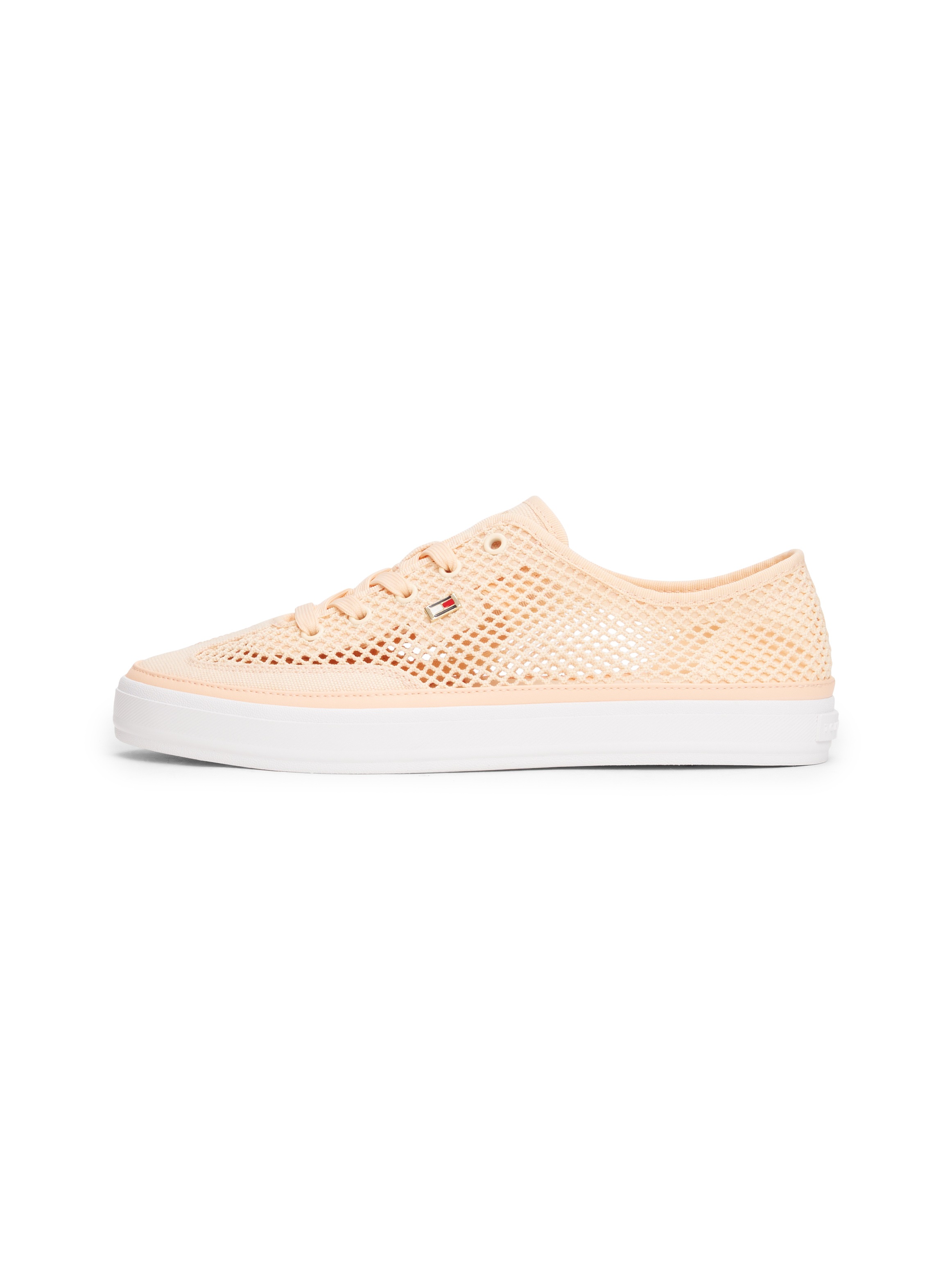 Thumbnail - Tommy Hilfiger Plateausneaker "TH OPEN MESH VULC SNEAKER", Freizeitschuh, Halbschuh, Schnürschuh mit Logoflagge