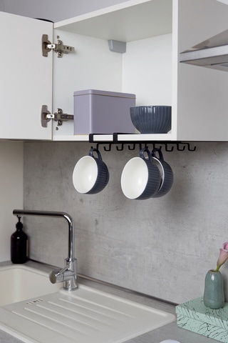 WENKO Küchenregal, (1 St.), | 10 BAUR Schrankeinsatz, Metall Tassenhalter für Tassen