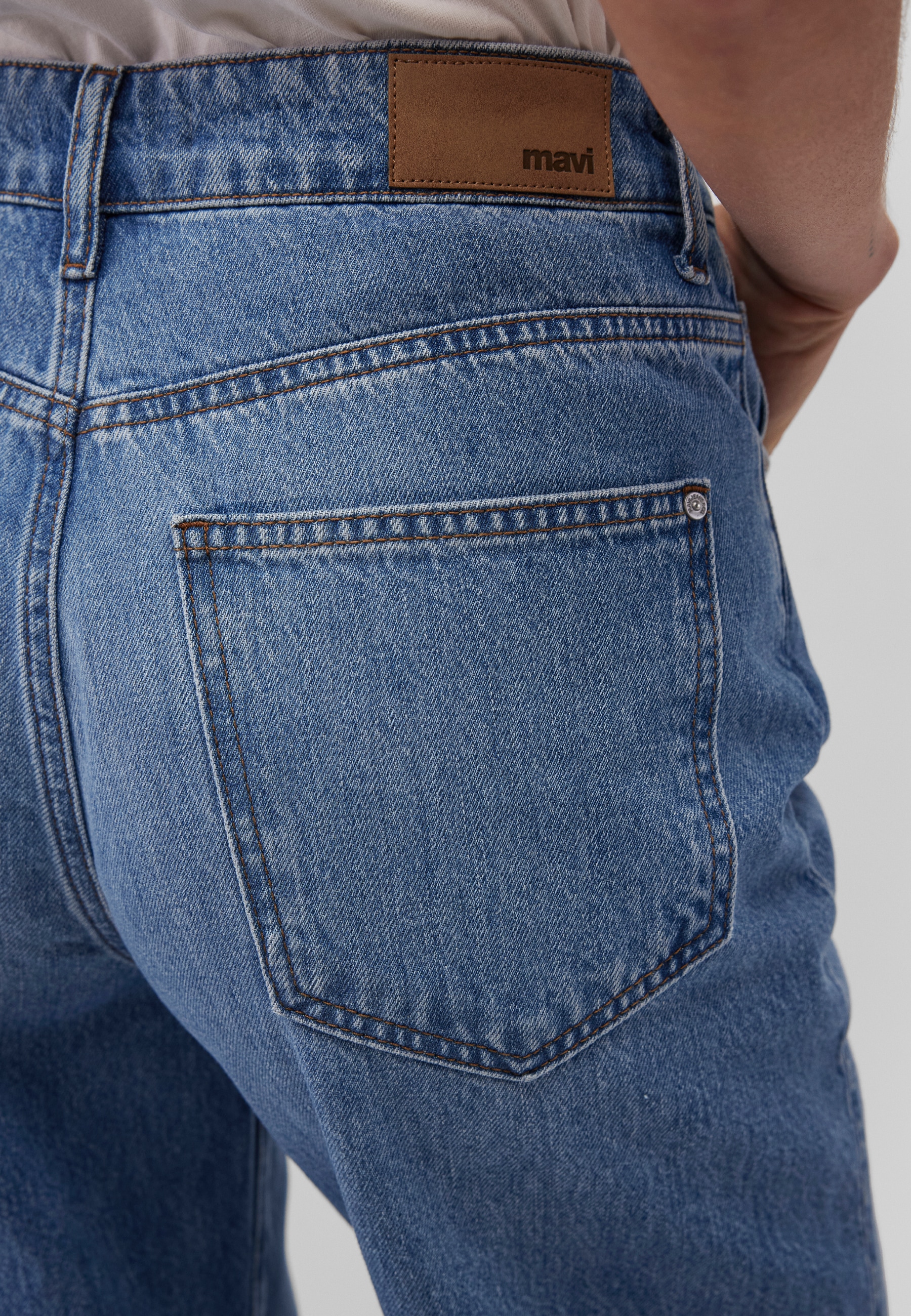 Mavi Loose-fit-Jeans »MALIBU WITH BELT«, Loose Wide Leg Jeans