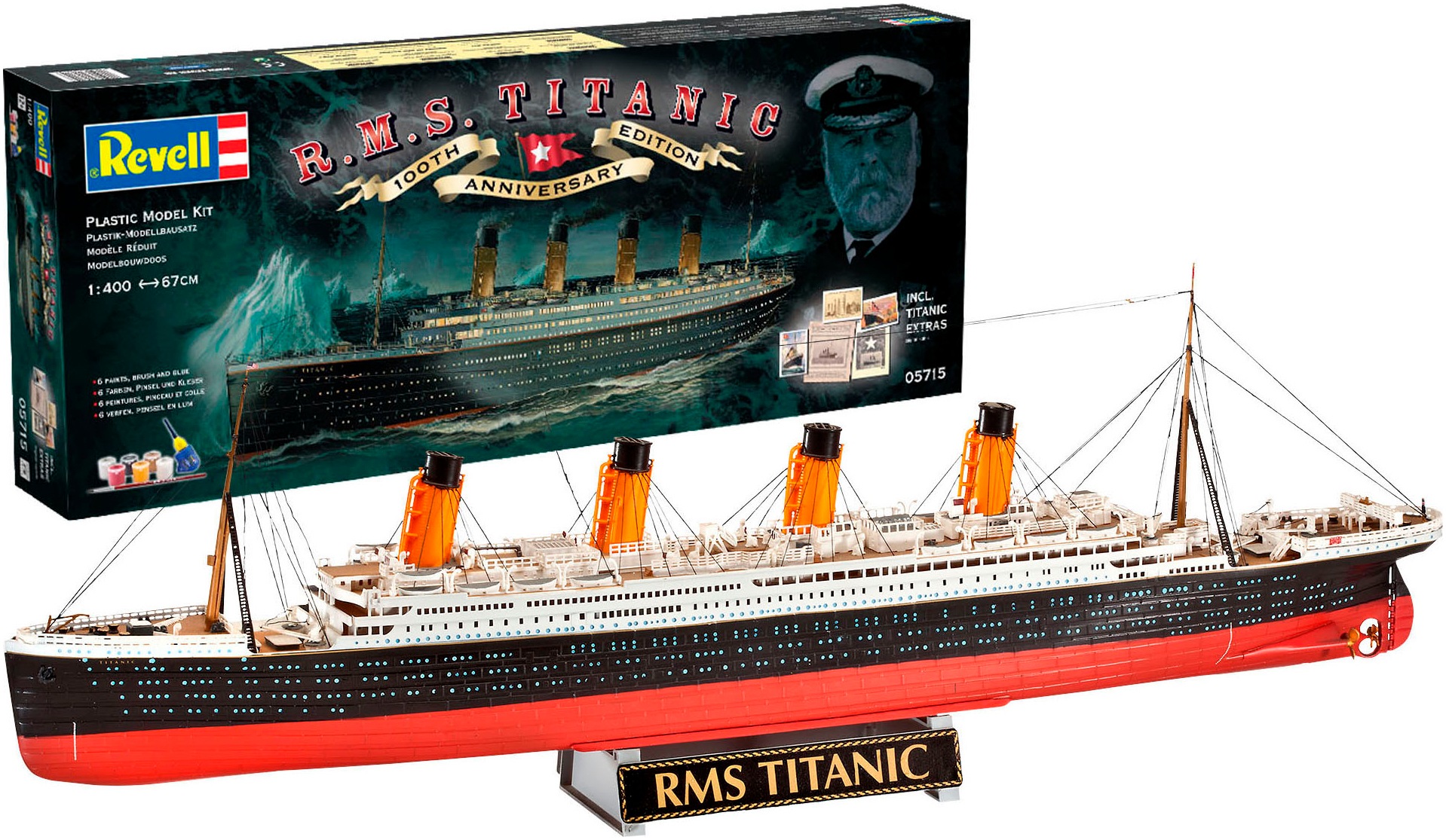 Revell® Modellbausatz »Geschenkset 100 Jahre R.M.S. Titanic«, Made in Europe