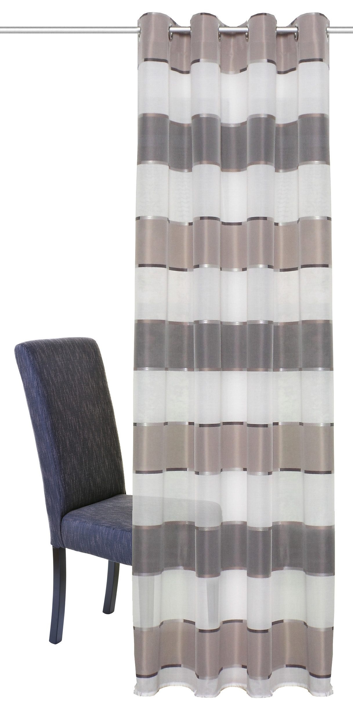 HOME WOHNIDEEN Vorhang "DARIAH" Ösen 1 Stk. tlg. HxB: 245x140, blickdicht günstig online kaufen