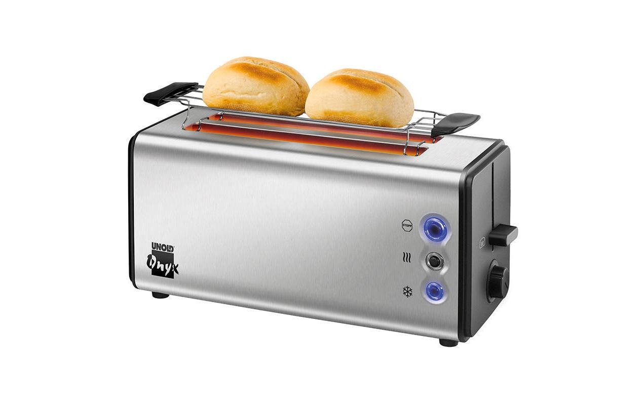 Unold Toaster »Onyx Duplex« 2 lange Schlitze für 4 Scheiben 1400 W