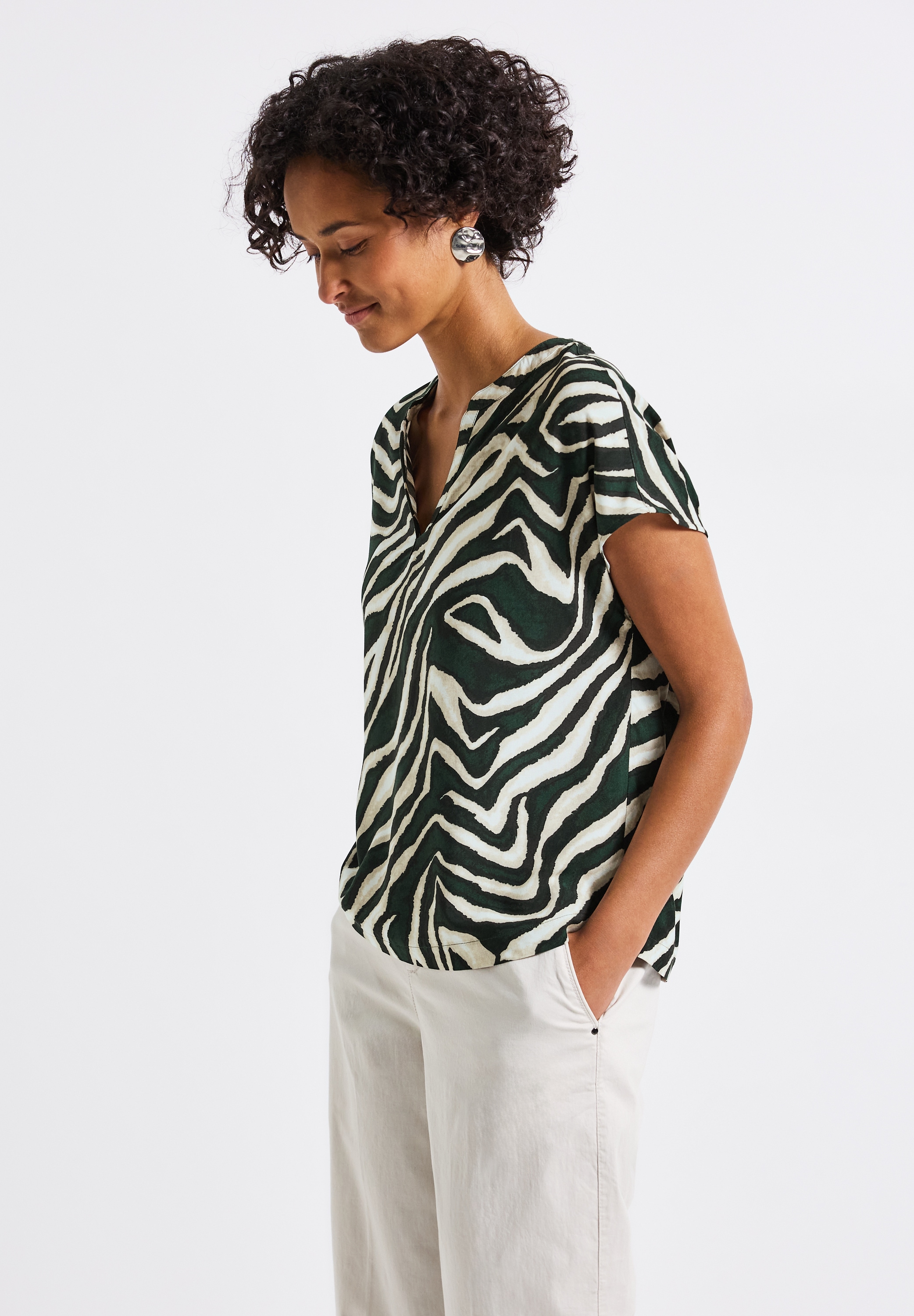 STREET ONE Shirtbluse, mit allover Print günstig online kaufen