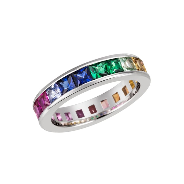 Firetti Fingerring »Schmuck Geschenk Silber 925 Silberring Regenbogen«, zu  Kleid, Shirt, Jeans, Sneaker! Anlass Geburtstag Weihnachten für bestellen |  BAUR