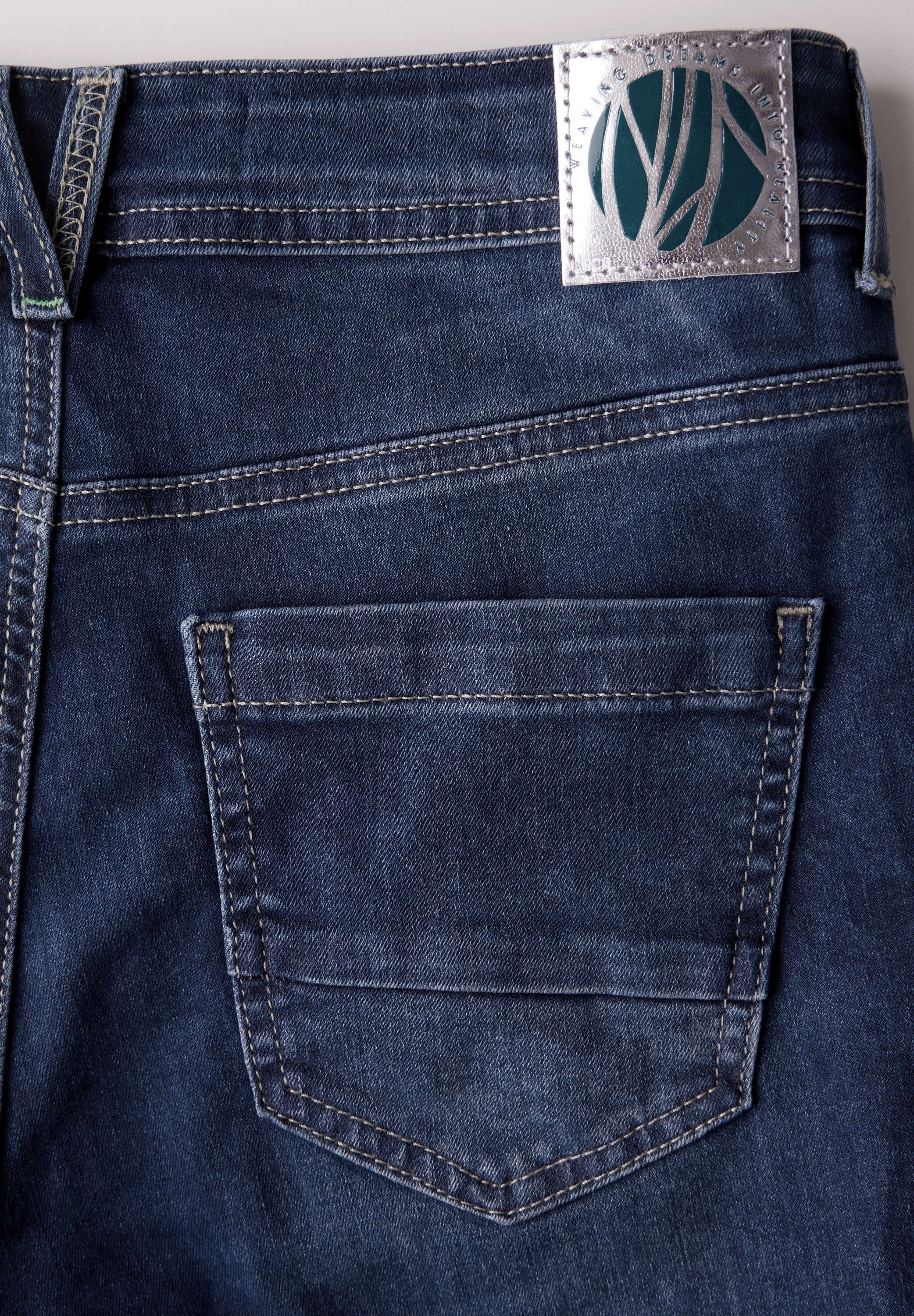 Cecil Straight-Jeans, mit Knopfleiste