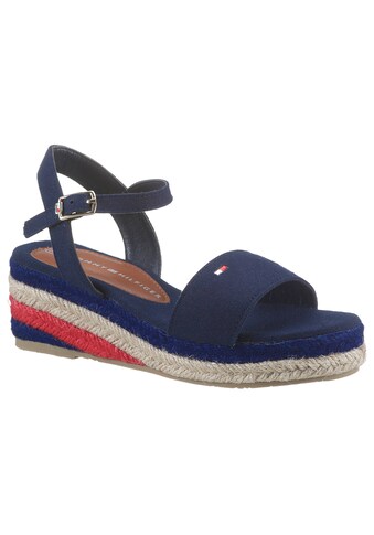 TOMMY HILFIGER Basutės su platforminiu padu »ROPE WED...