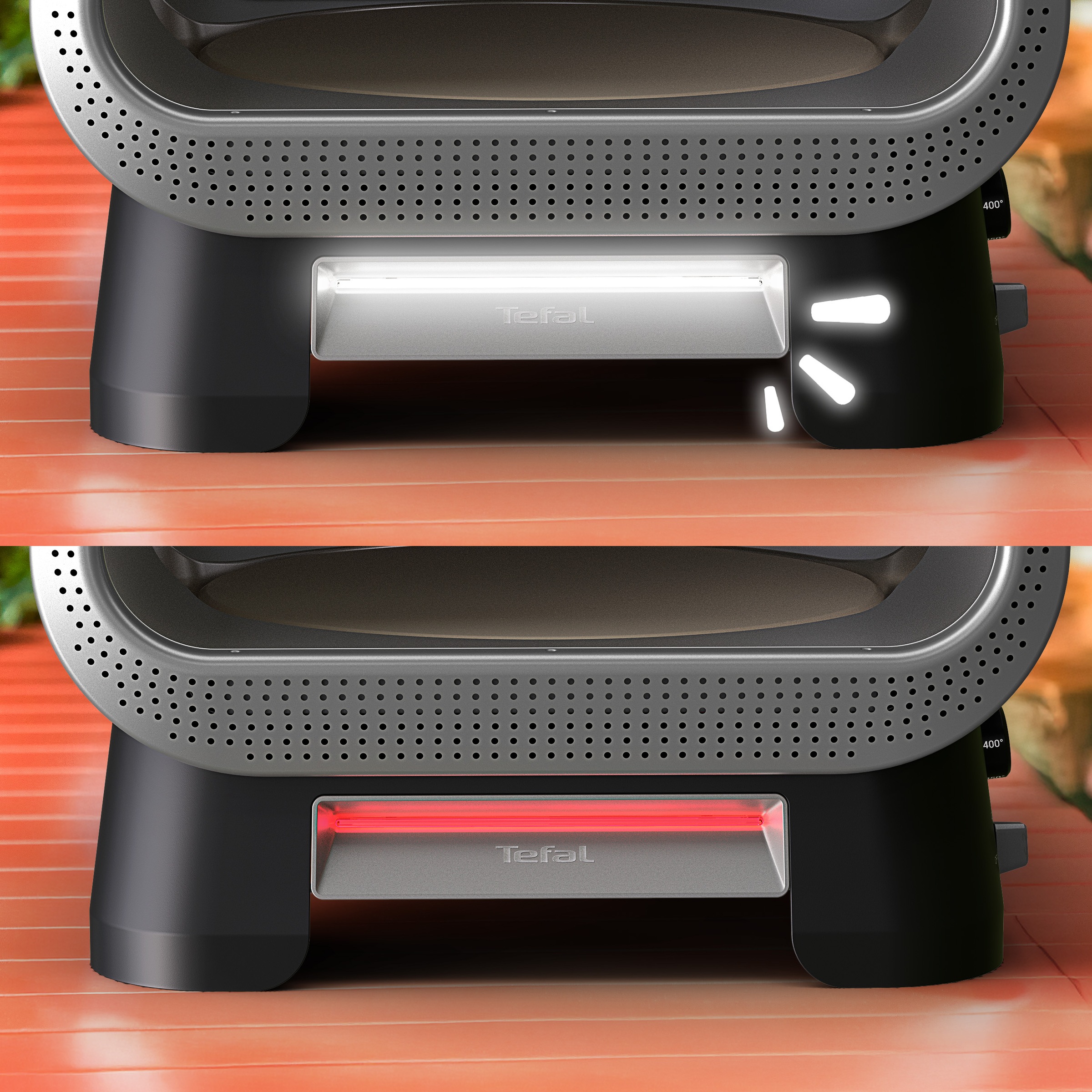 Tefal Pizzaofen »Pizza Pronto« 4 Temperaturstufen (250–400°C), automatischer Drehstein, Pizzaschieber