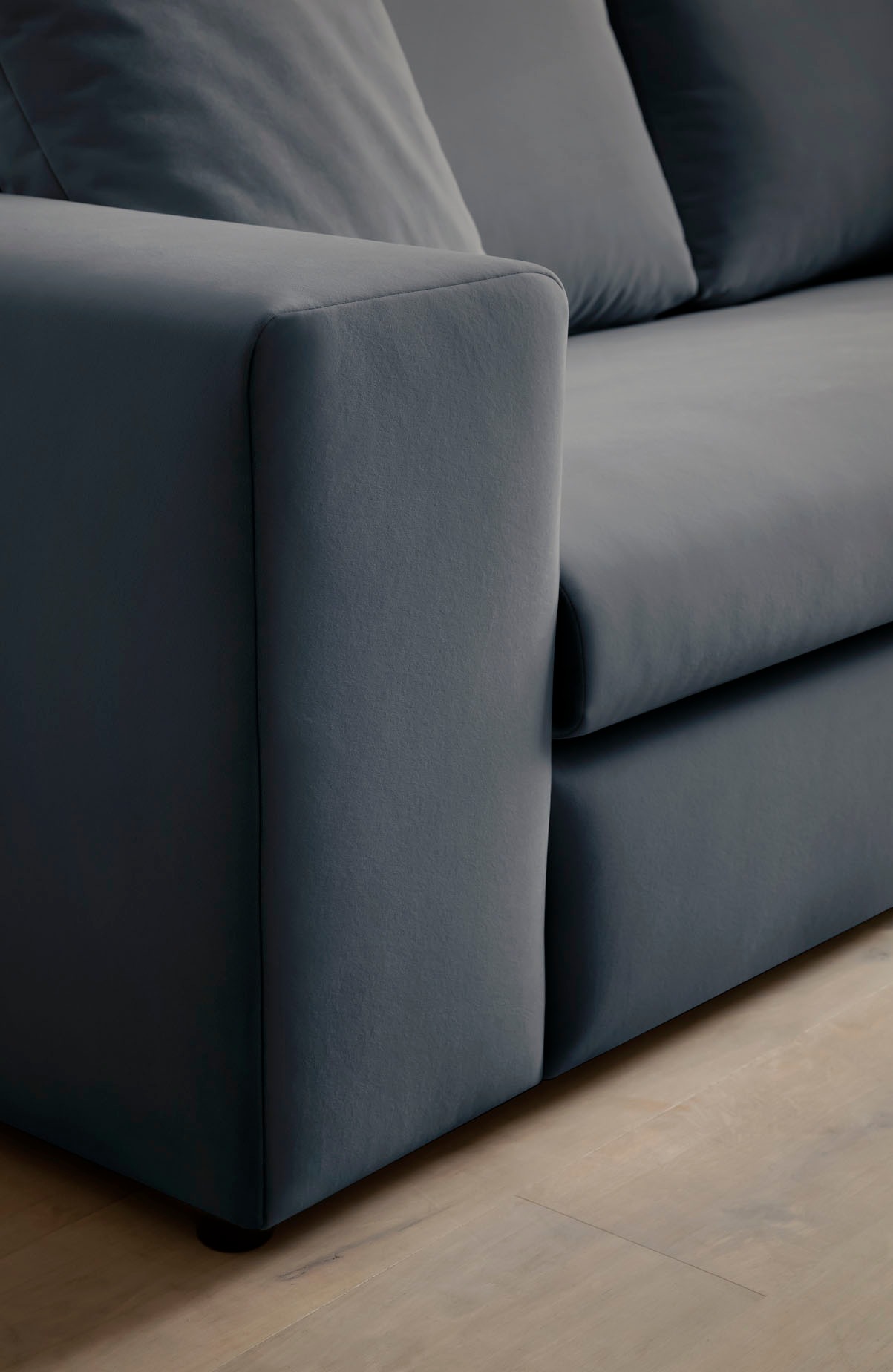andas Ecksofa »SLEETLAND XXL in Samtvelours oder Vintage-Leder-Optik, L-Form,«, besonders groß und bequem