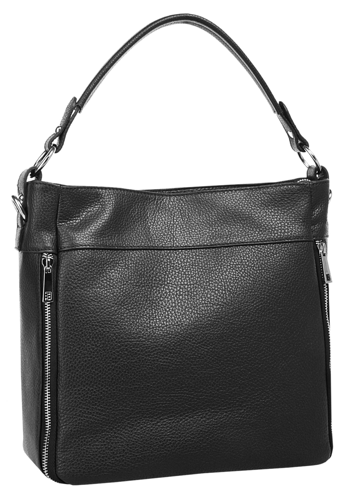 Cluty Henkeltasche, echt Leder, Made in Italy