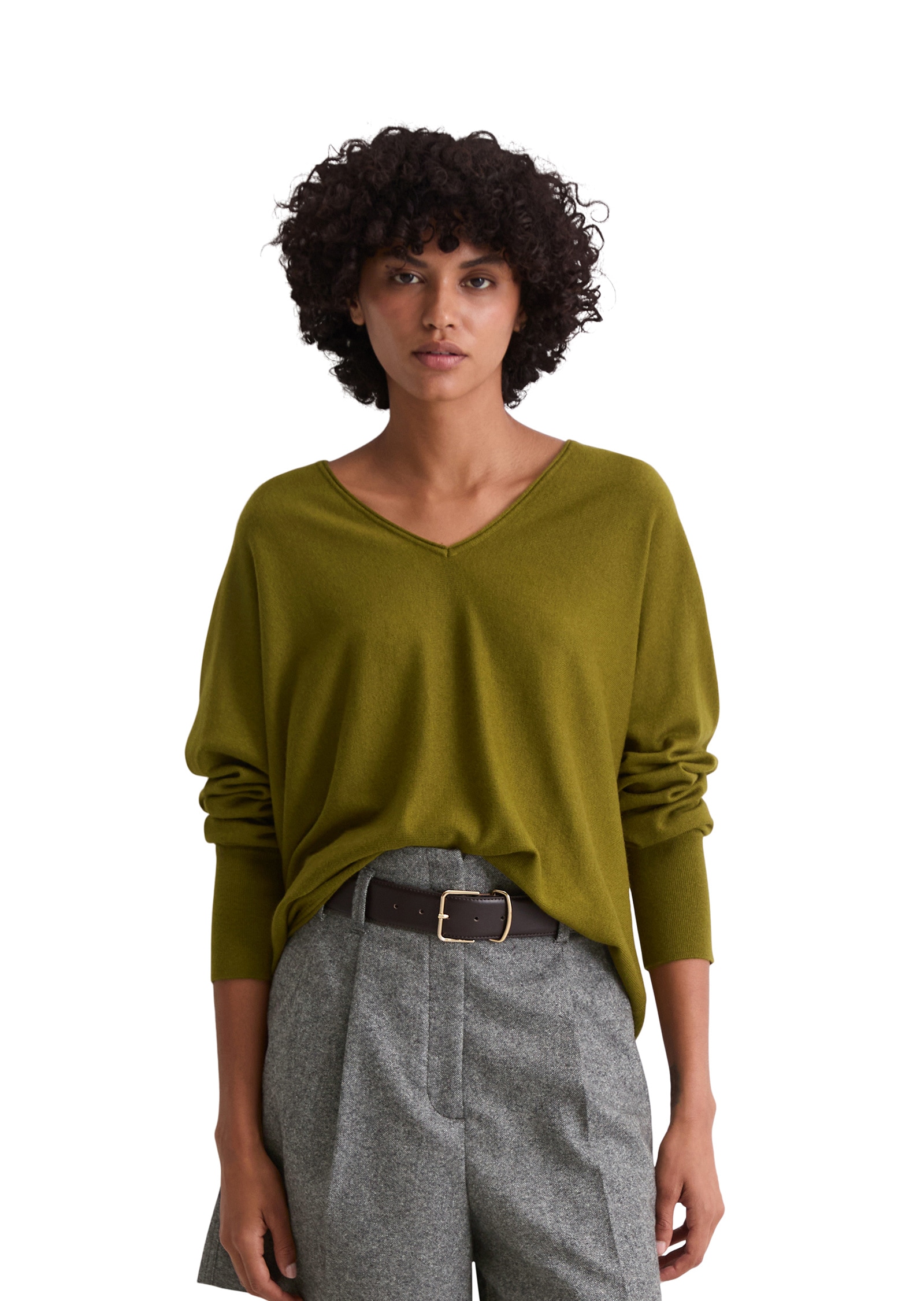 Marc OPolo Strickpullover "aus weichem Schurwolle-Viskose-Mix" günstig online kaufen