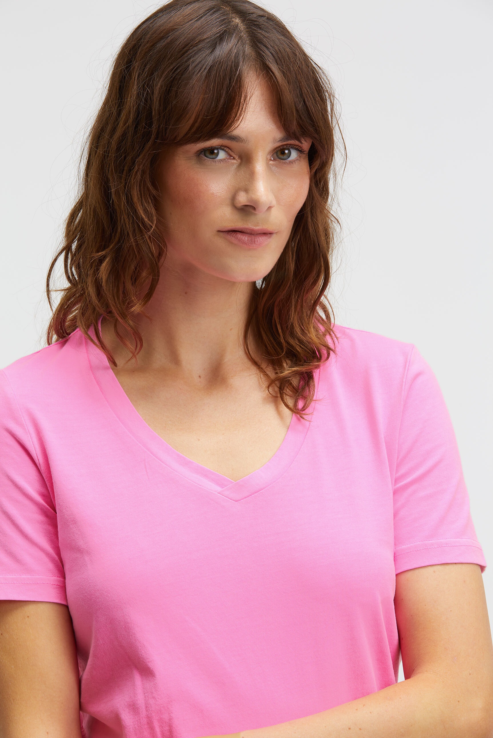SENSES.THE LABEL V-Shirt, aus Baumwolle