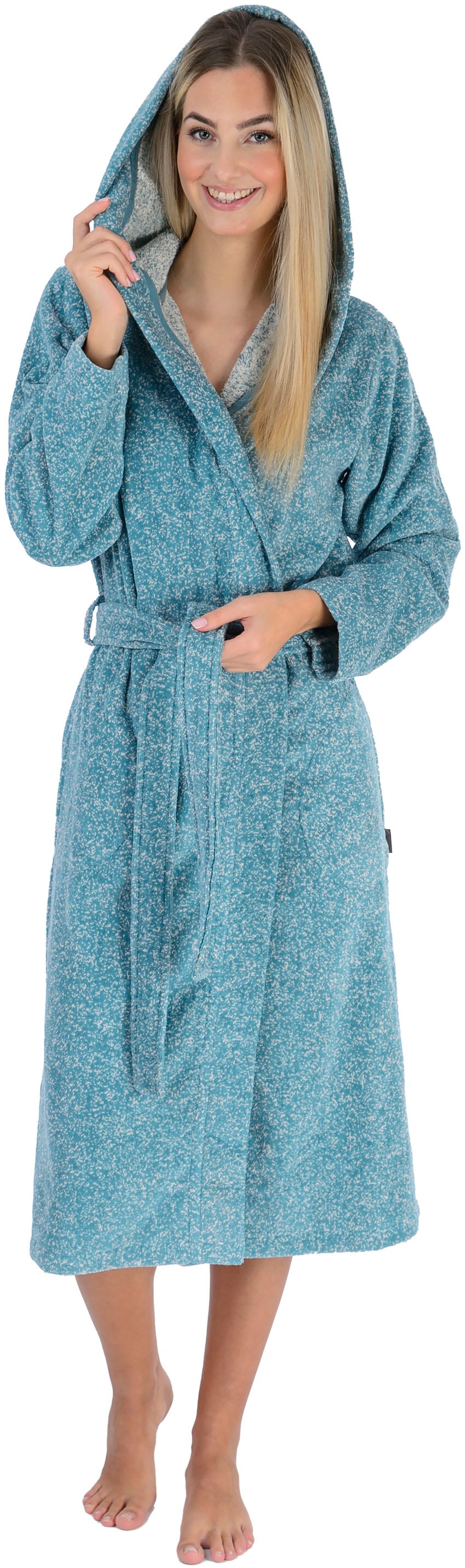 Wewo fashion Damenbademantel "4630", 1 Stk. kuschelig weich günstig online kaufen