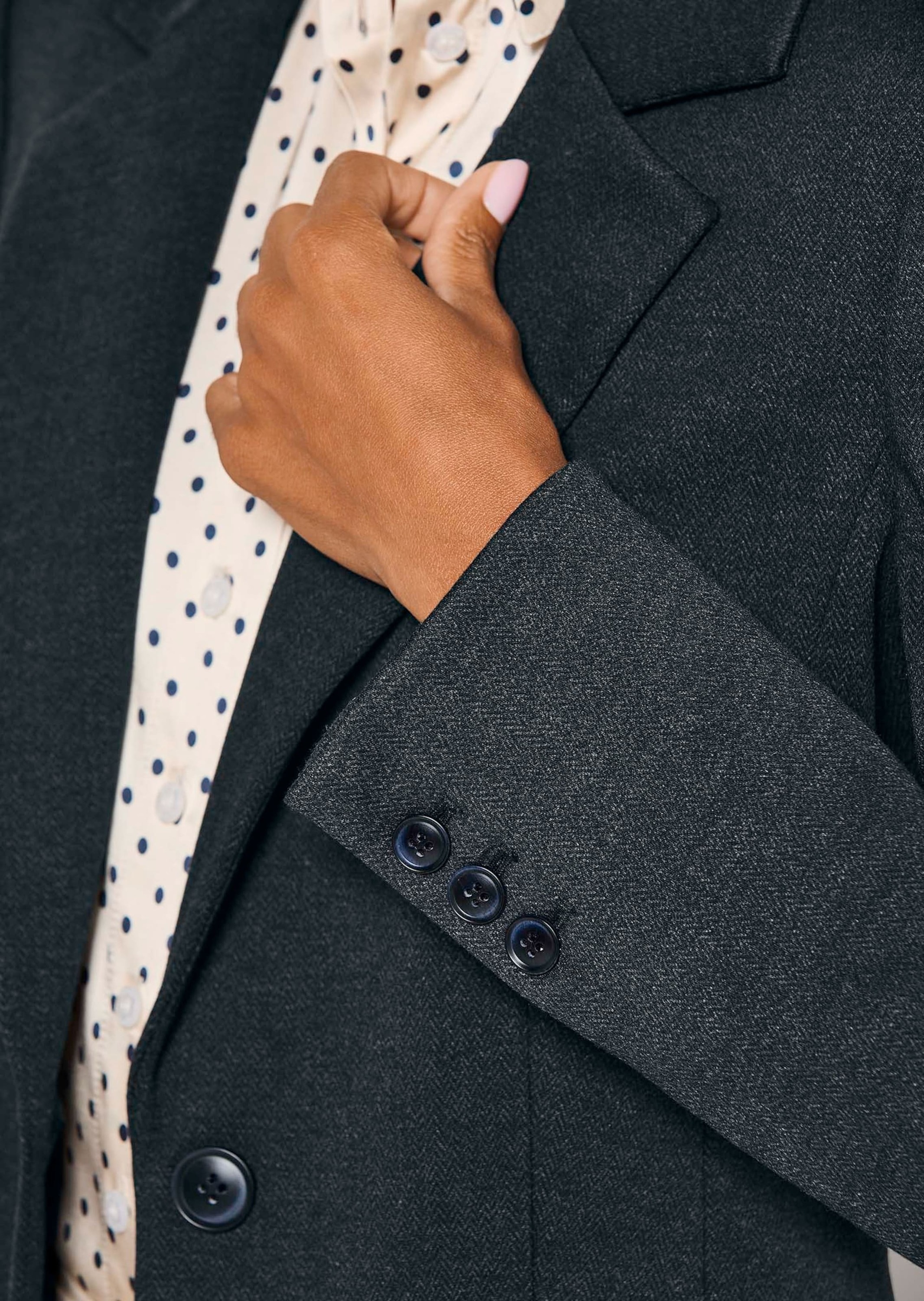 MADELEINE Jackenblazer »Blazer Eleganter Einreiher in Melange-Optik« Feine Melange-Struktur