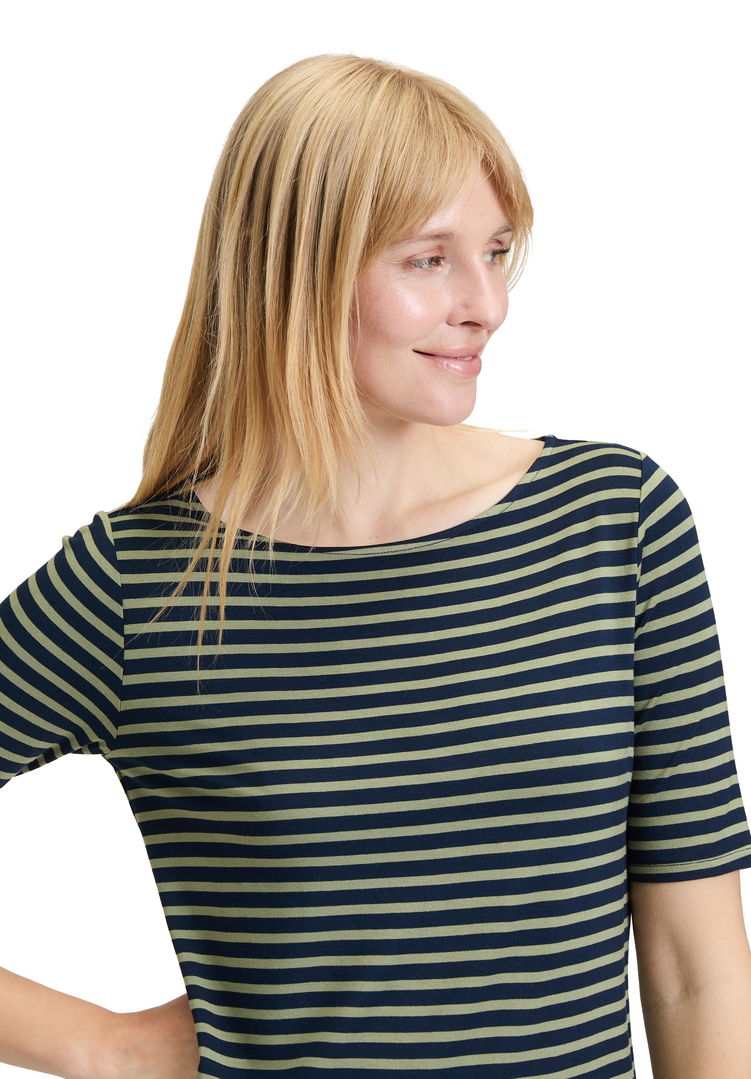 Betty Barclay Kurzarmshirt »Betty Barclay Ringelshirt mit U-Boot-Ausschnitt«, (1 tlg.)