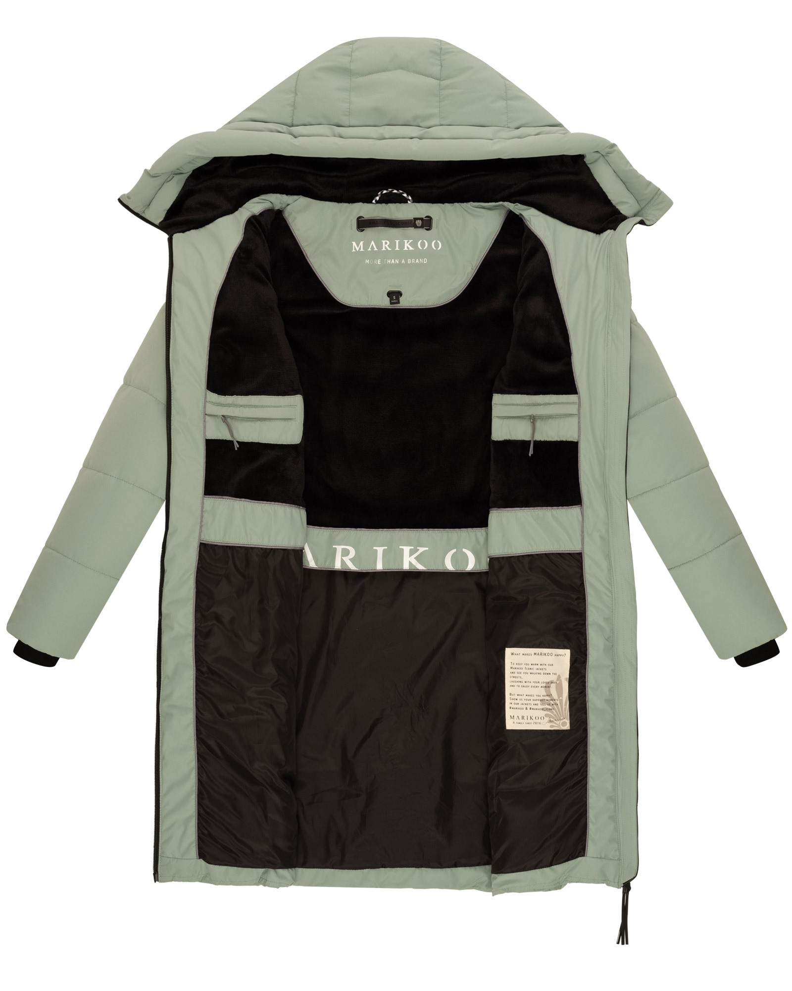 Marikoo Winterjacke bestellen Mantel mit großer für »Natsukoo | XVI«, Stepp BAUR Kapuze