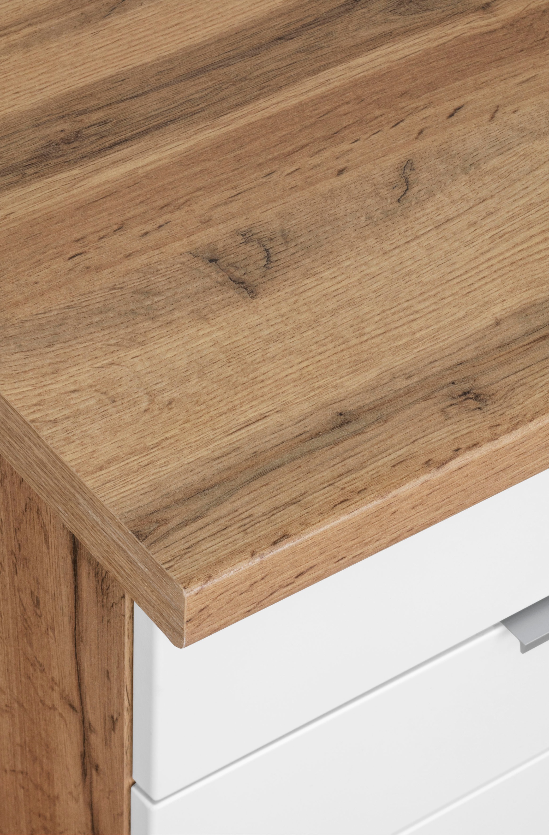 KOCHSTATION Küchenzeile »KS-Luhe« 330 cm breit, wahlweise mit oder ohne E-Geräten, gefräste MDF-Fronten