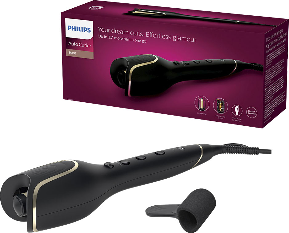 Lockendreher »MoistureProtect Autocurler BHB876/00«, Keramik-Beschichtung mit...