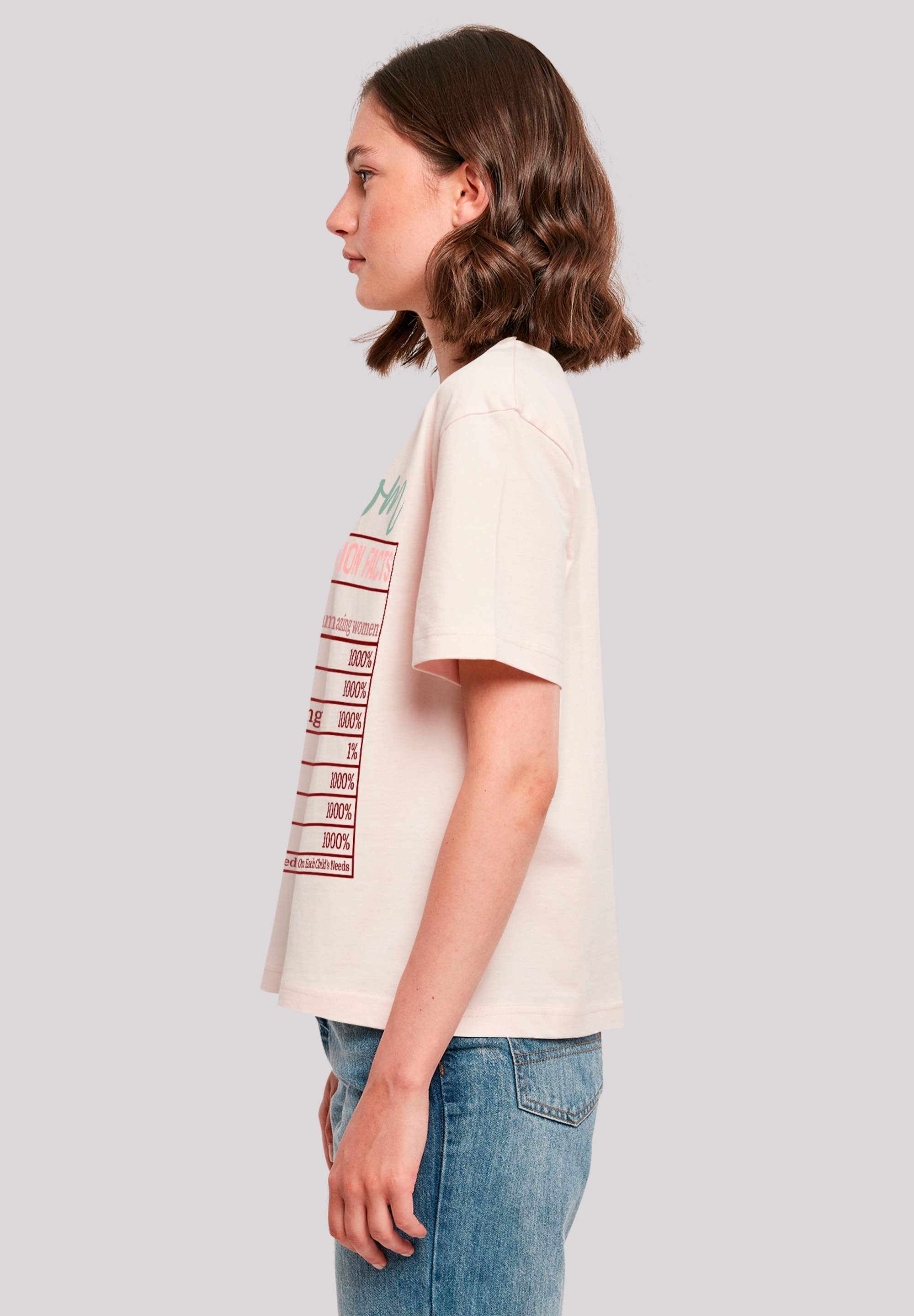 F4NT4STIC T-Shirt »Muttertag Mama Nährwerte Lustig«, Premium Qualität