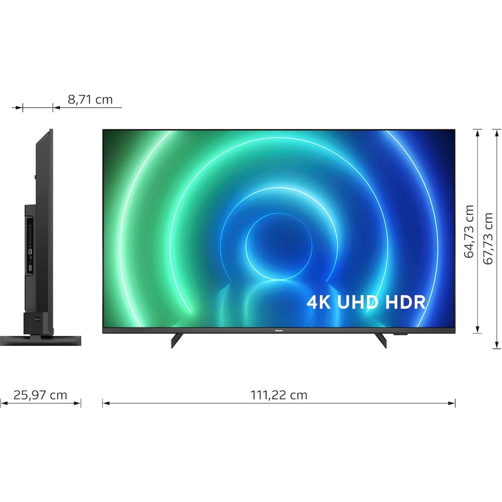 Philips LED-Fernseher »50PUS7506/12«, 126 cm/50 Zoll, 4K Ultra HD, Smart-TV