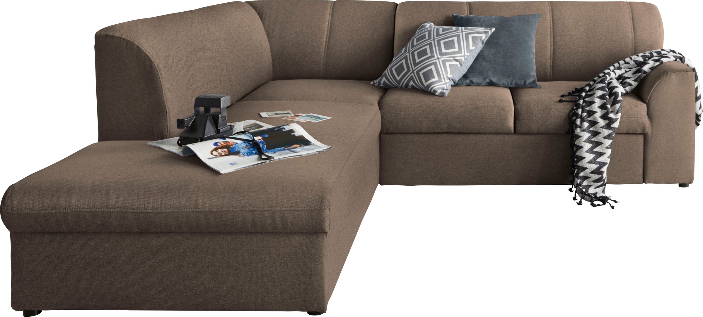 DOMO collection Ecksofa "Topper zeitlos elegant, kompakte Stellmaße, OTTOs günstig online kaufen