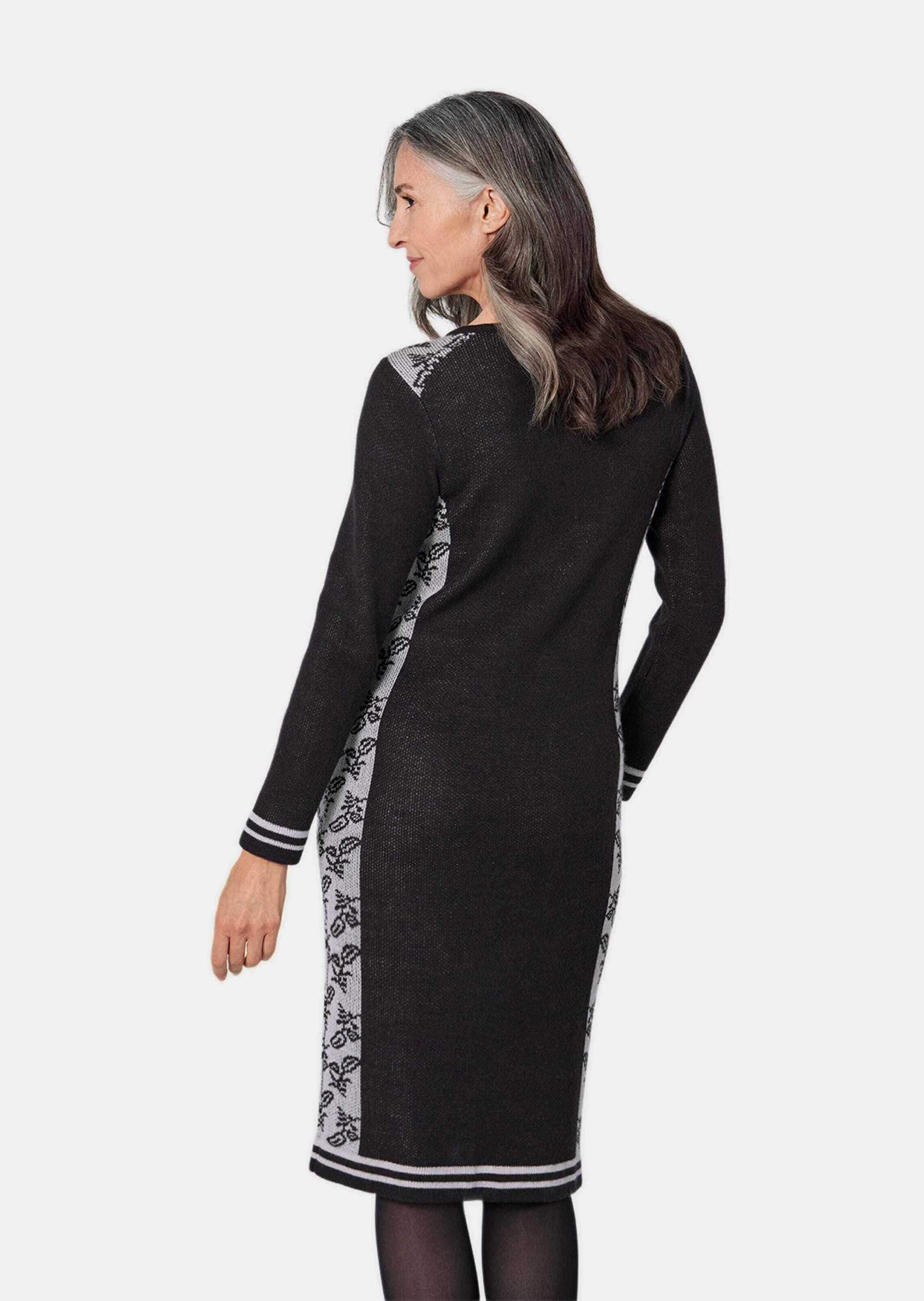 GOLDNER Strickkleid »Strickkleid Jacquard Strickkleid«