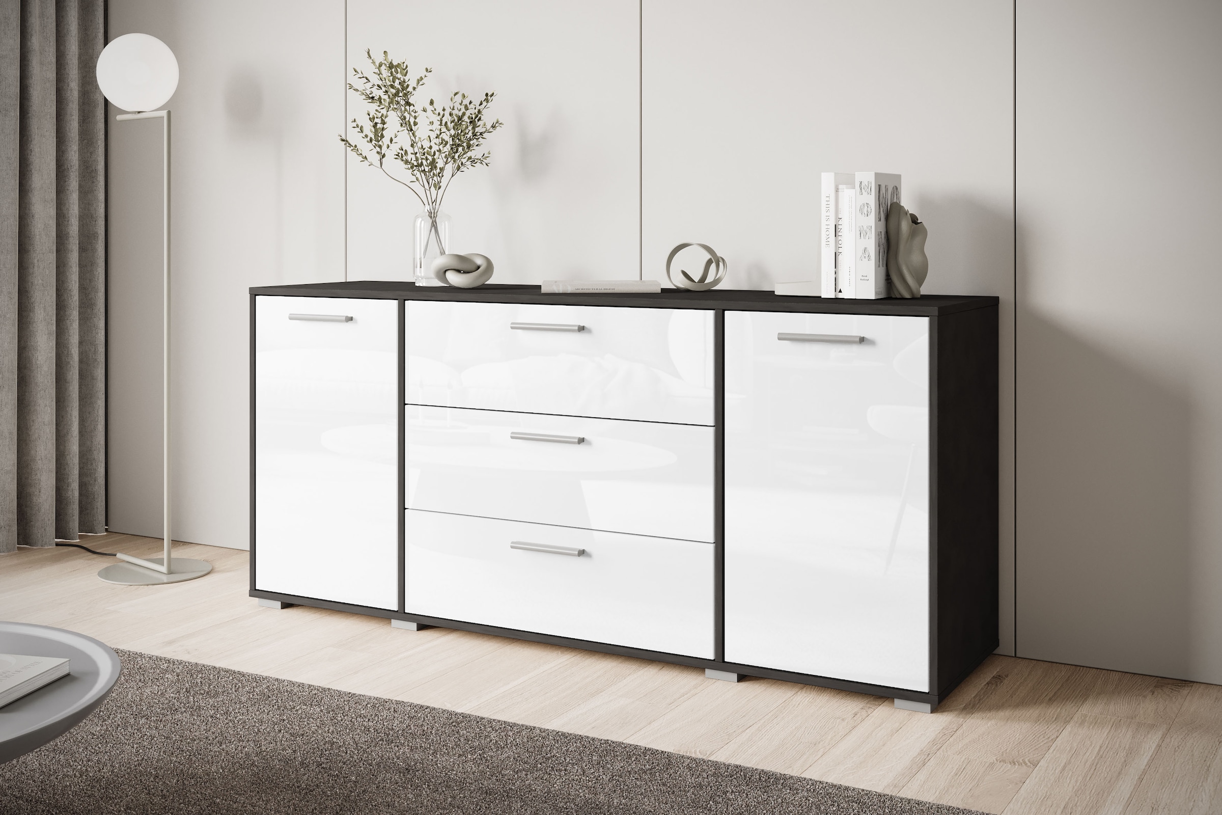 INOSIGN Sideboard "BOGOTA", moderne Kommode, Schubladenschrank mit verstell günstig online kaufen