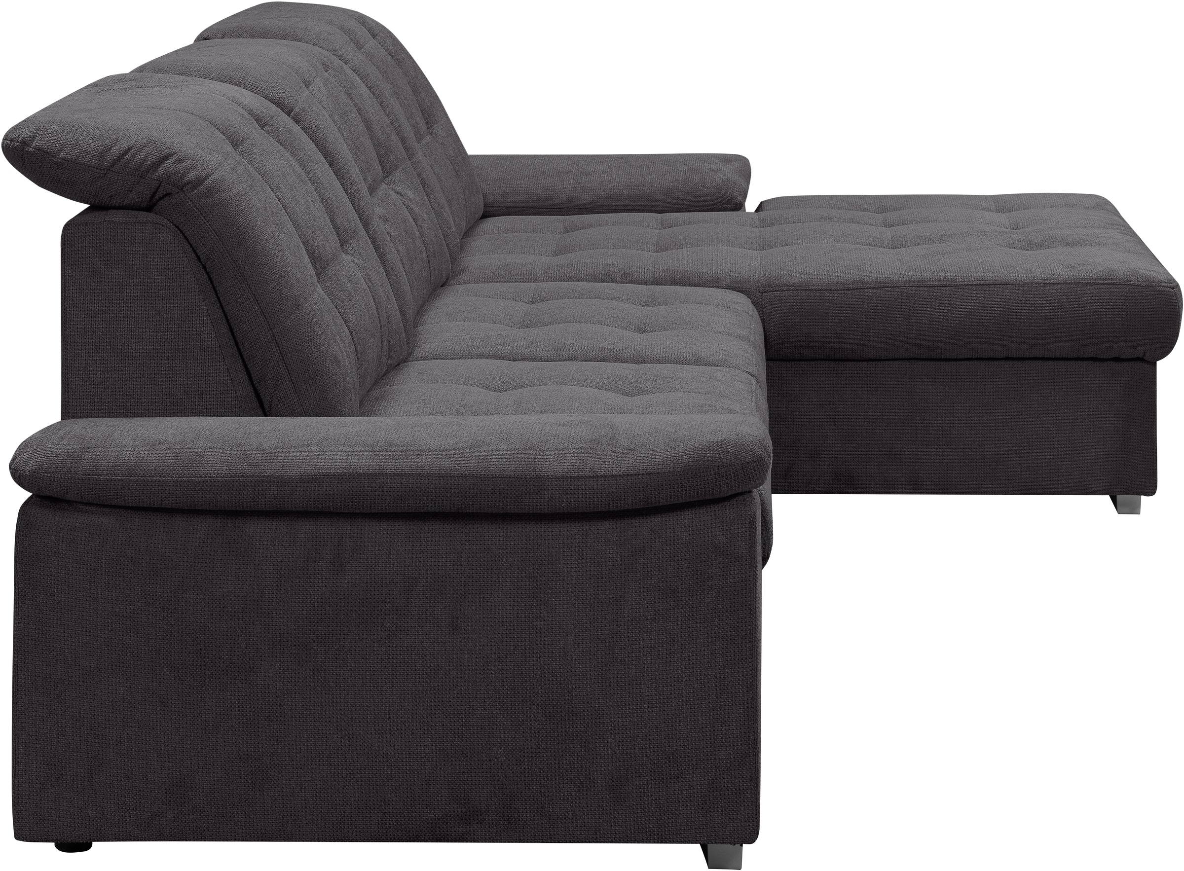 WERK2 Ecksofa Carmen, Sofa, Eckcouch mit Schlaffunktion, Bettkasten und Sitztiefenverstellung