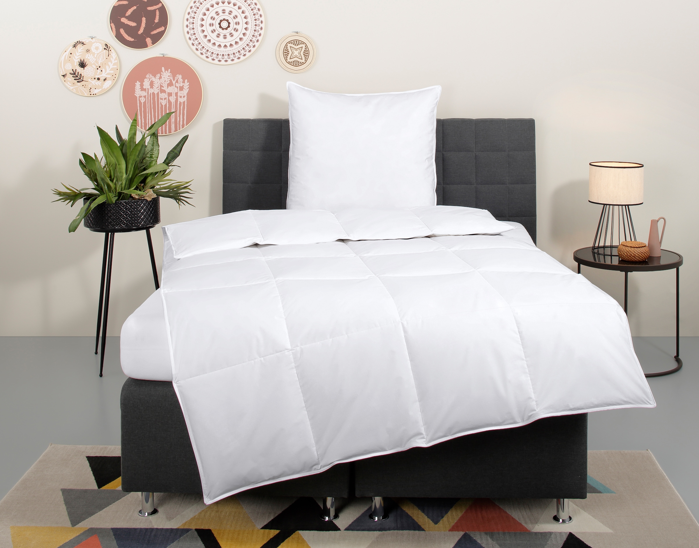 OTTO home Daunenbettdecke + Kopfkissen "Cyra Set, Bettdecke 135x200 & 155x2 günstig online kaufen