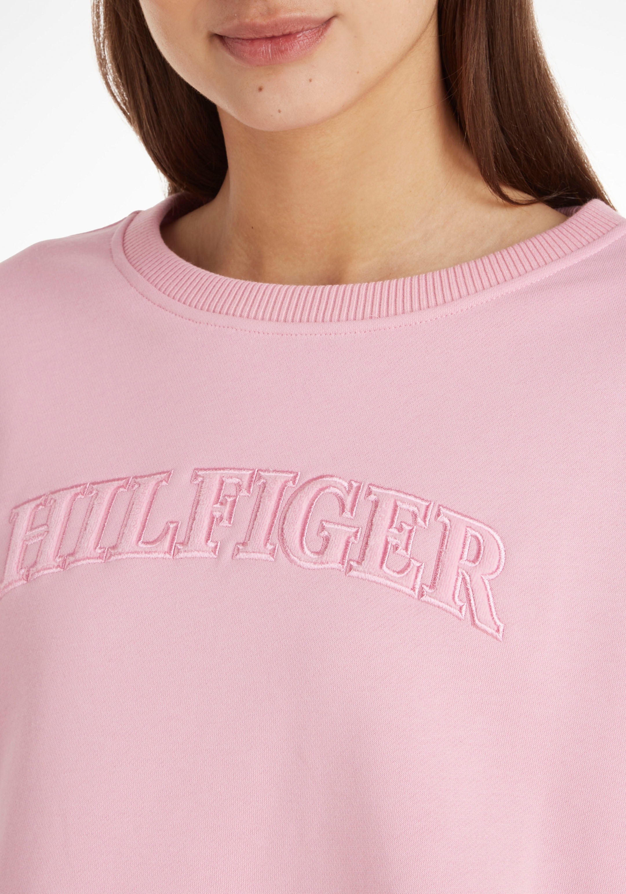 Tommy Hilfiger Sweatshirt »RLX TONAL HILFIGER O-NK SWTSHIRT«, mit Tommy  Hilfiger Markenlabel für kaufen | BAUR
