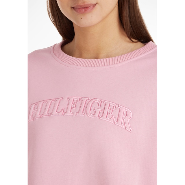 Tommy Hilfiger Sweatshirt »RLX TONAL HILFIGER O-NK SWTSHIRT«, mit Tommy  Hilfiger Markenlabel für kaufen | BAUR