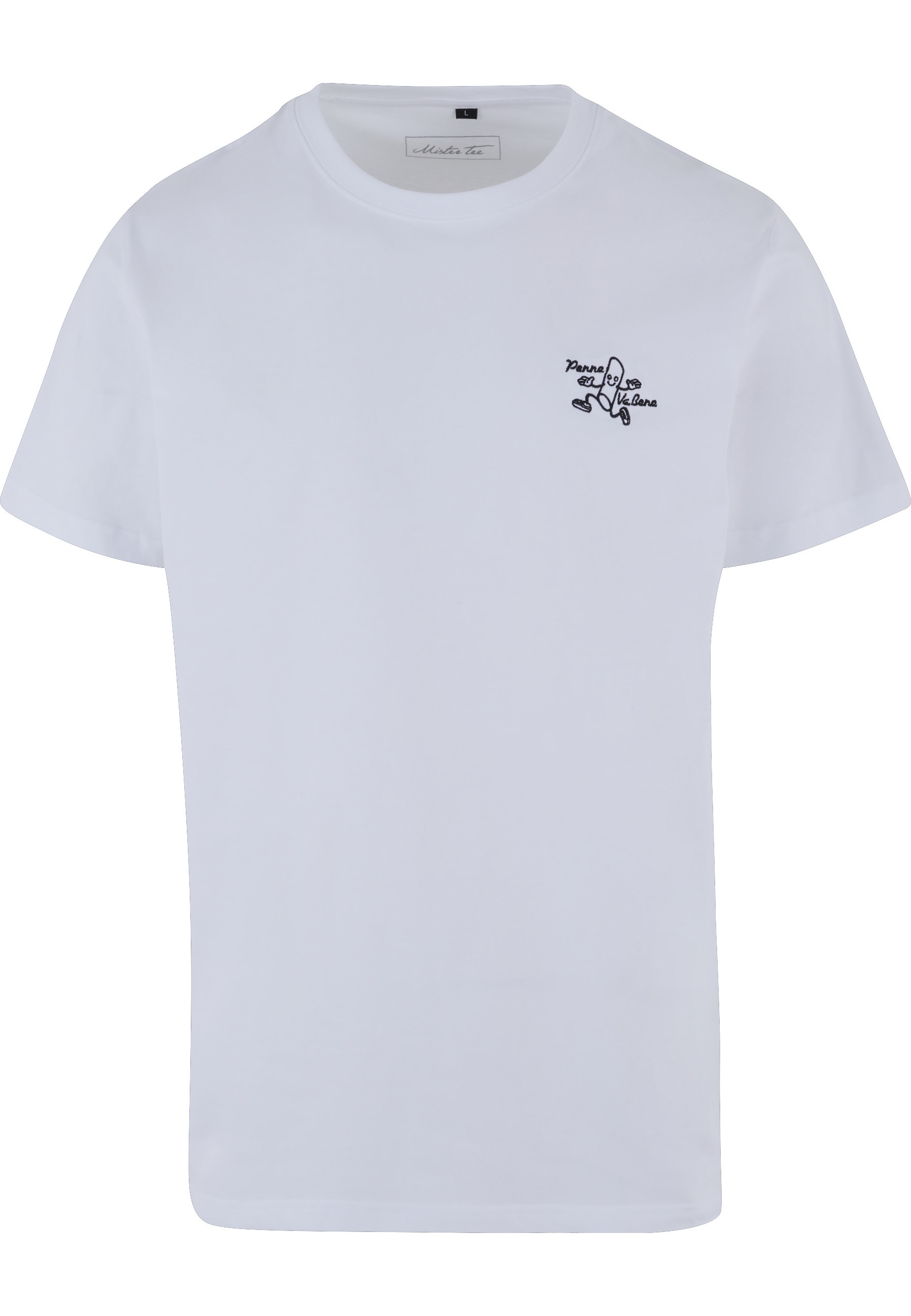 MisterTee T-Shirt »MisterTee Herren Penne Va Bene Tee EMB« 1 Stk.