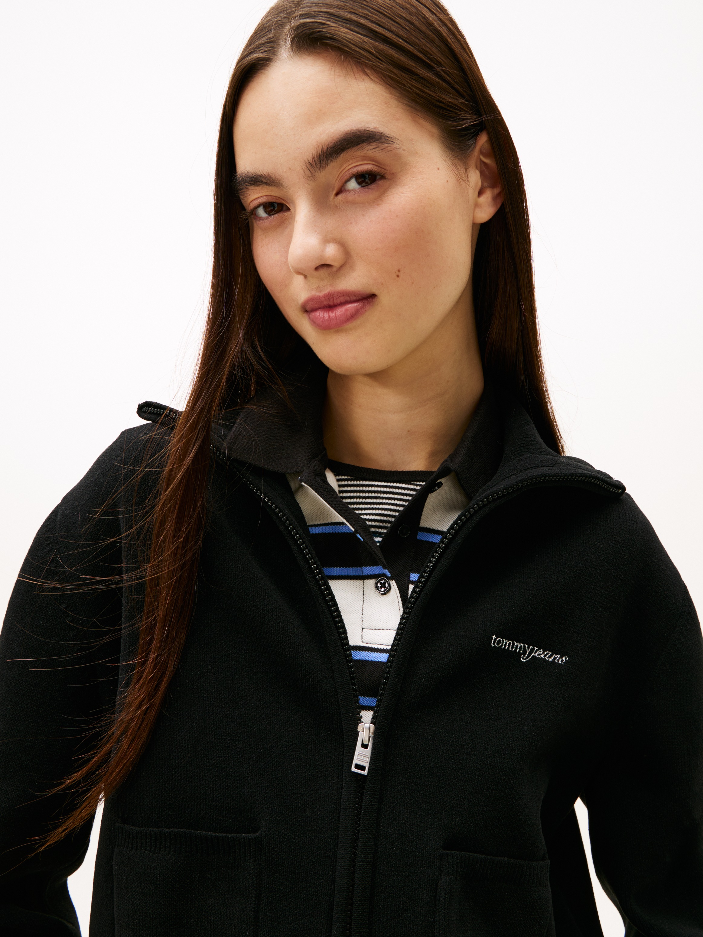 Tommy Jeans Strickjacke »TJW COZY SCRIPT CARDIGAN«