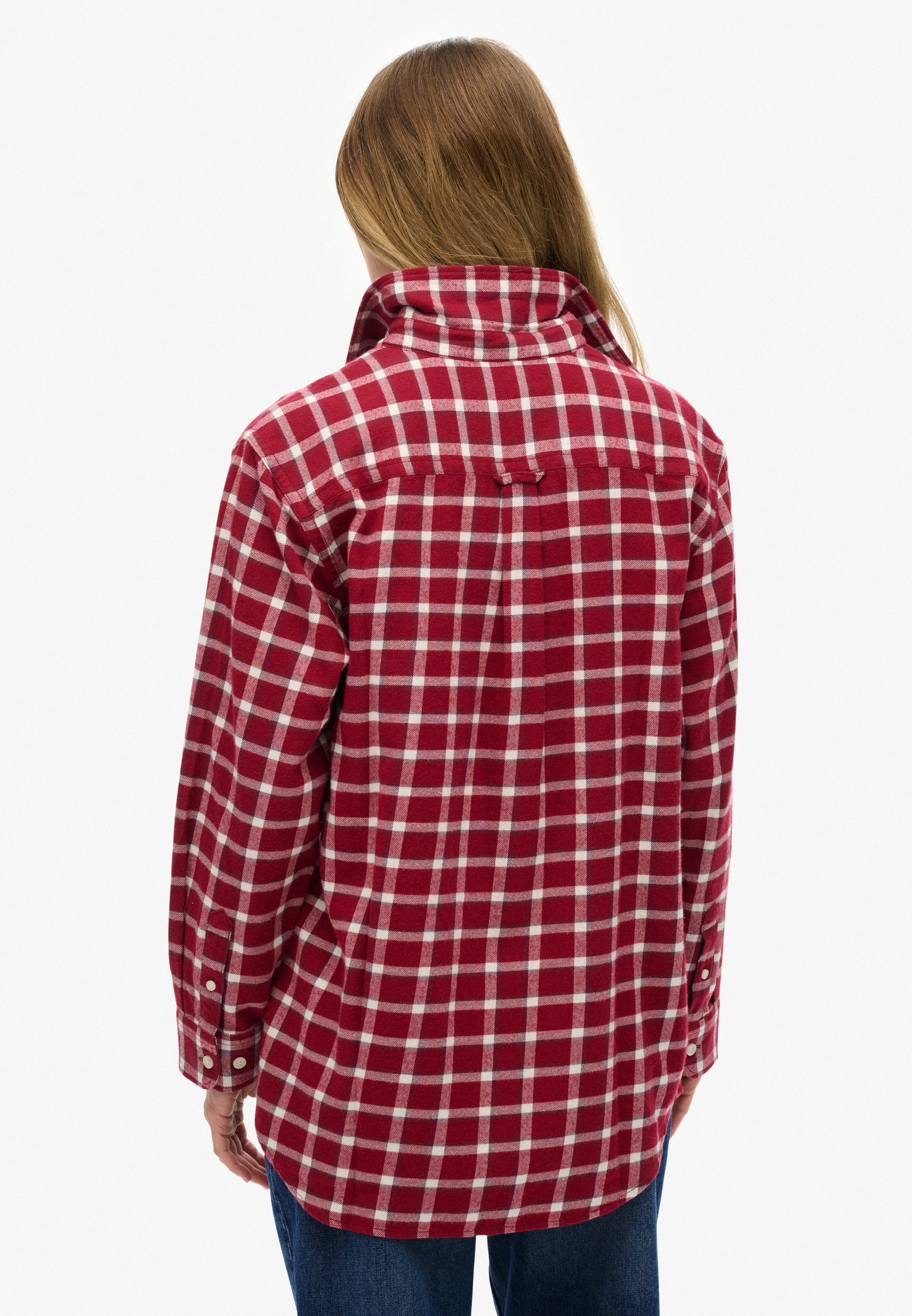 Superdry Karobluse "CHECK FLANNEL BOYFRIEND SHIRT" günstig online kaufen