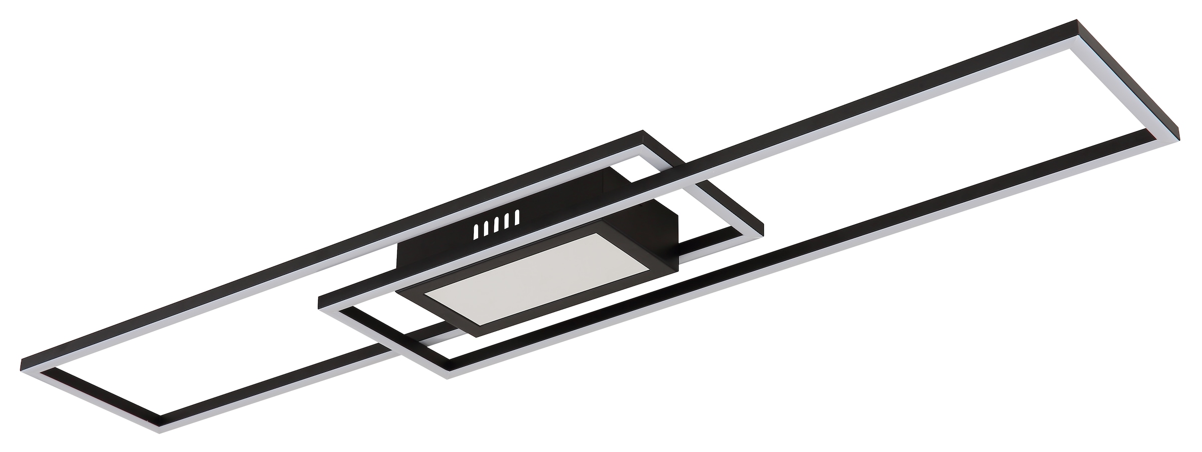 GLOBO LIGHTING LED Deckenleuchte »SAUNDERS«, Leuchtmittel LED-Modul | LED fest integriert, Deckenlampe/Wohnzimmer/Schlafzimmer/modern