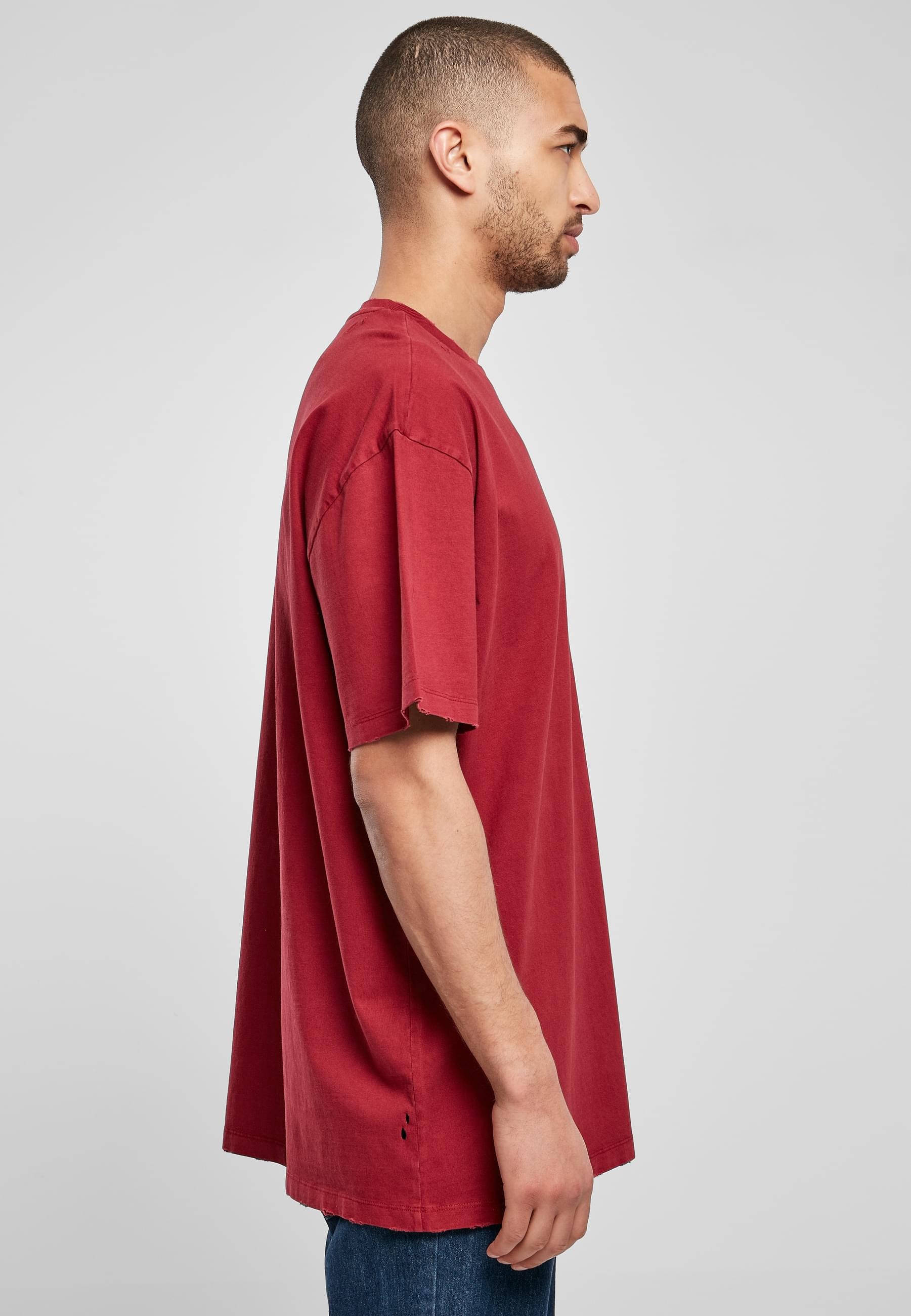 URBAN CLASSICS T-Shirt »Urban Classics Herren Oversized Distressed Tee«, (1 tlg.)