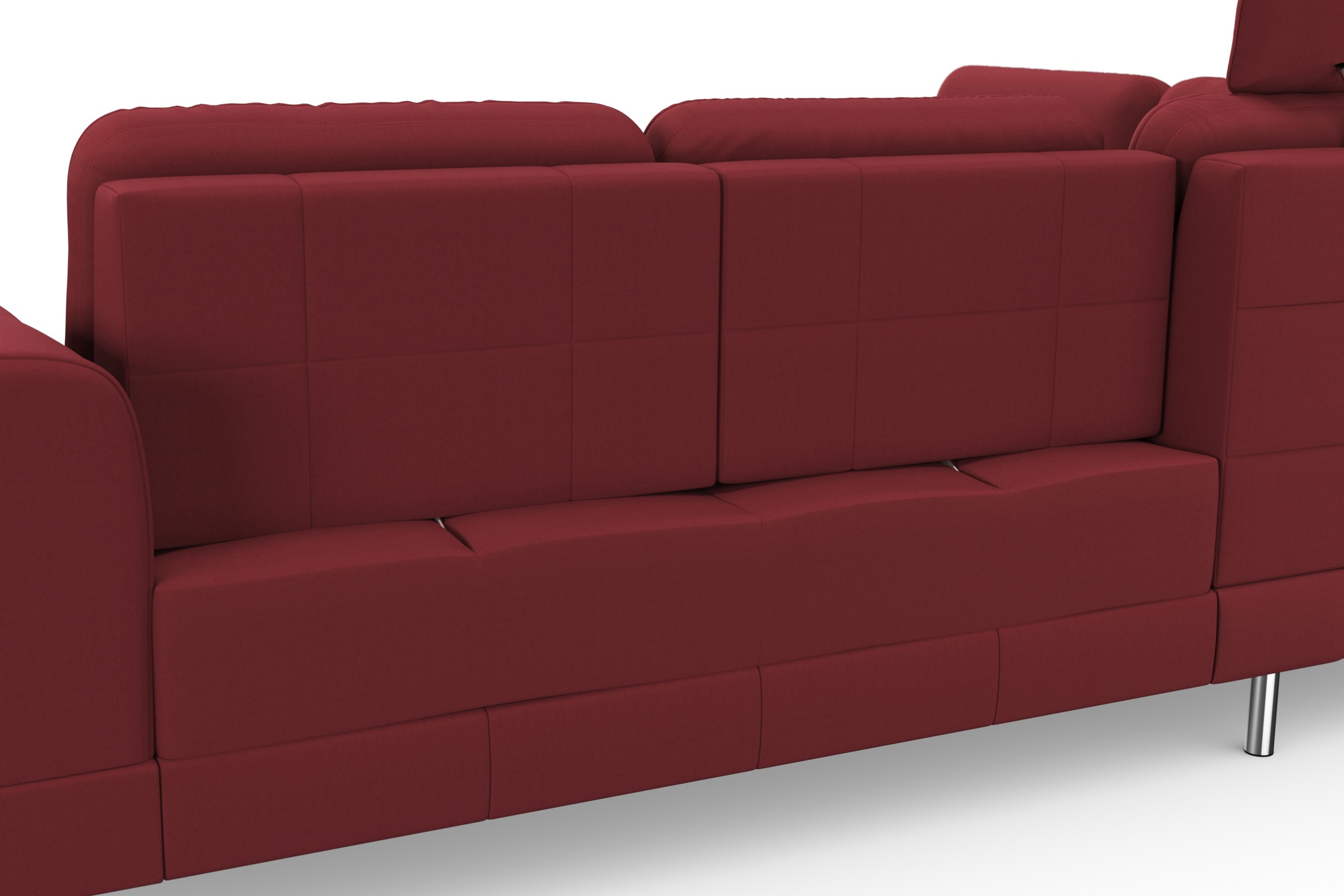 sit&more Ecksofa »Bendigo L-Form«, inklusive Sitztiefenverstellung, Bodenfreiheit 12 cm, in 2 Fußfarben