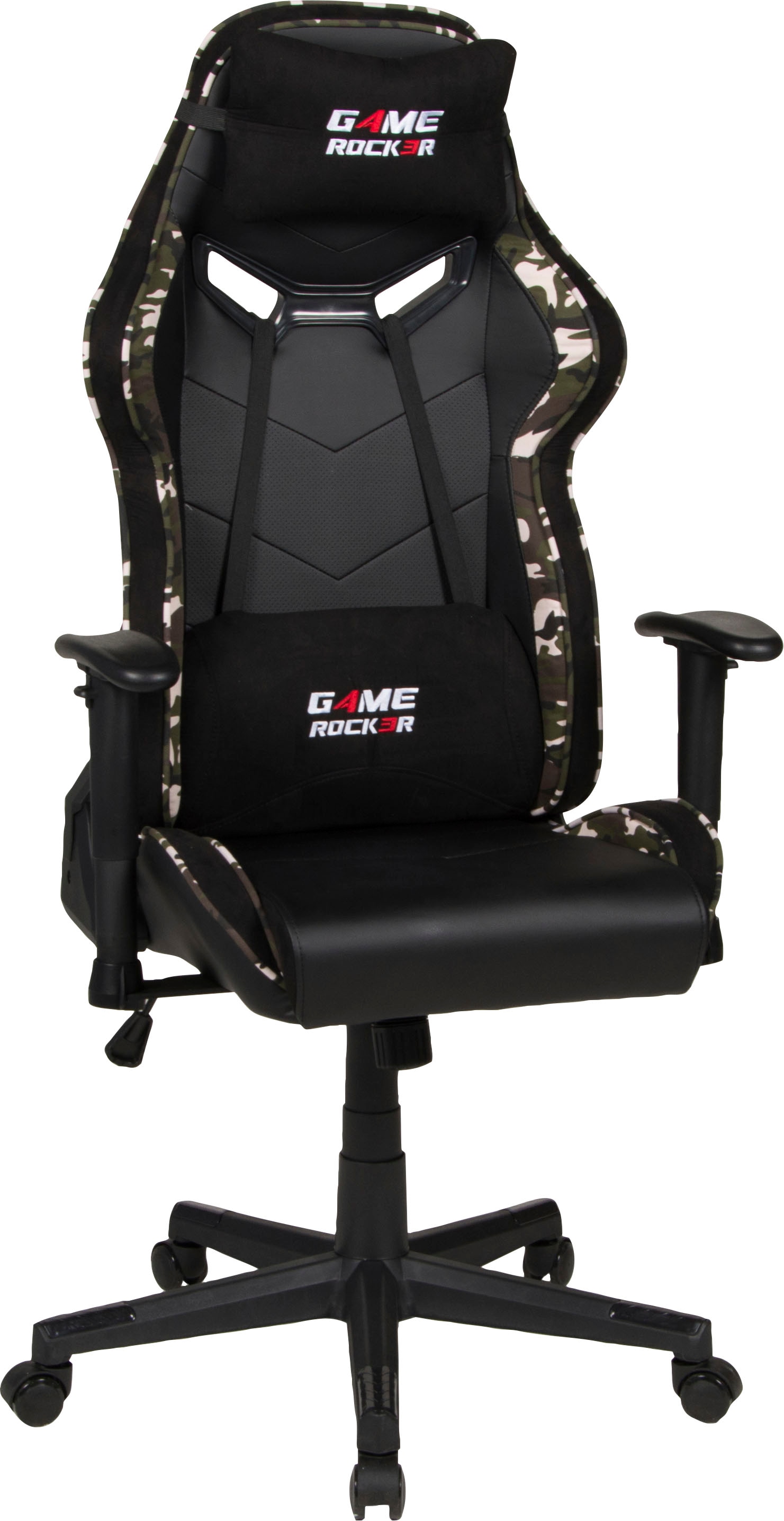 Duo Collection Chefsessel »Game-Rocker G-30«, Kunstleder-Stoff-Microfaser, Gaming Chair in Camouflage Optik